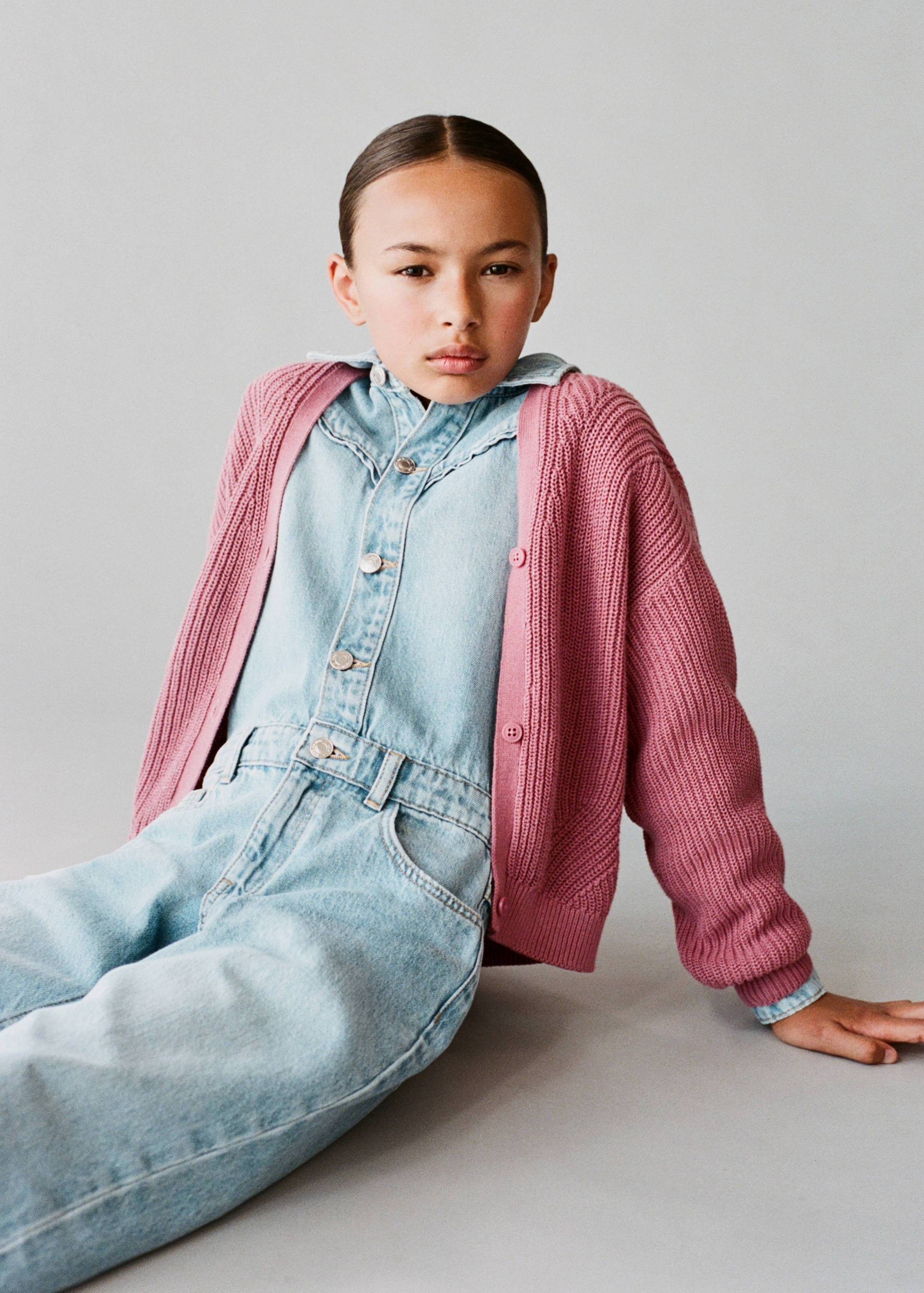 Long denim jumpsuit - Details of the article 5