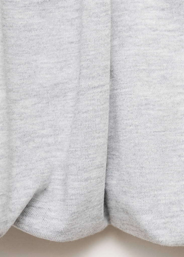 Puffed cotton skirt — Light Heather Grey