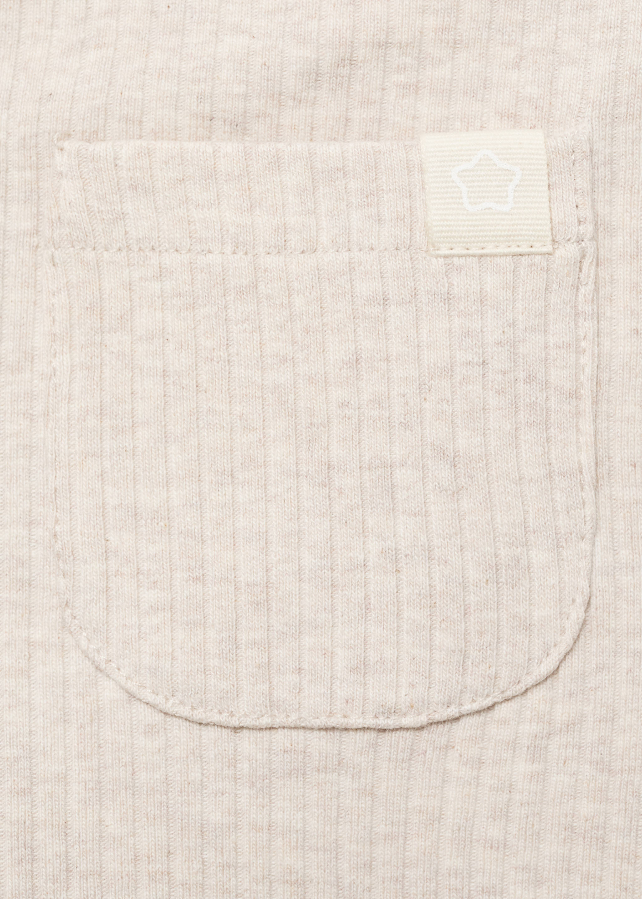 Cotton ribbed leggings - Details of the article 0