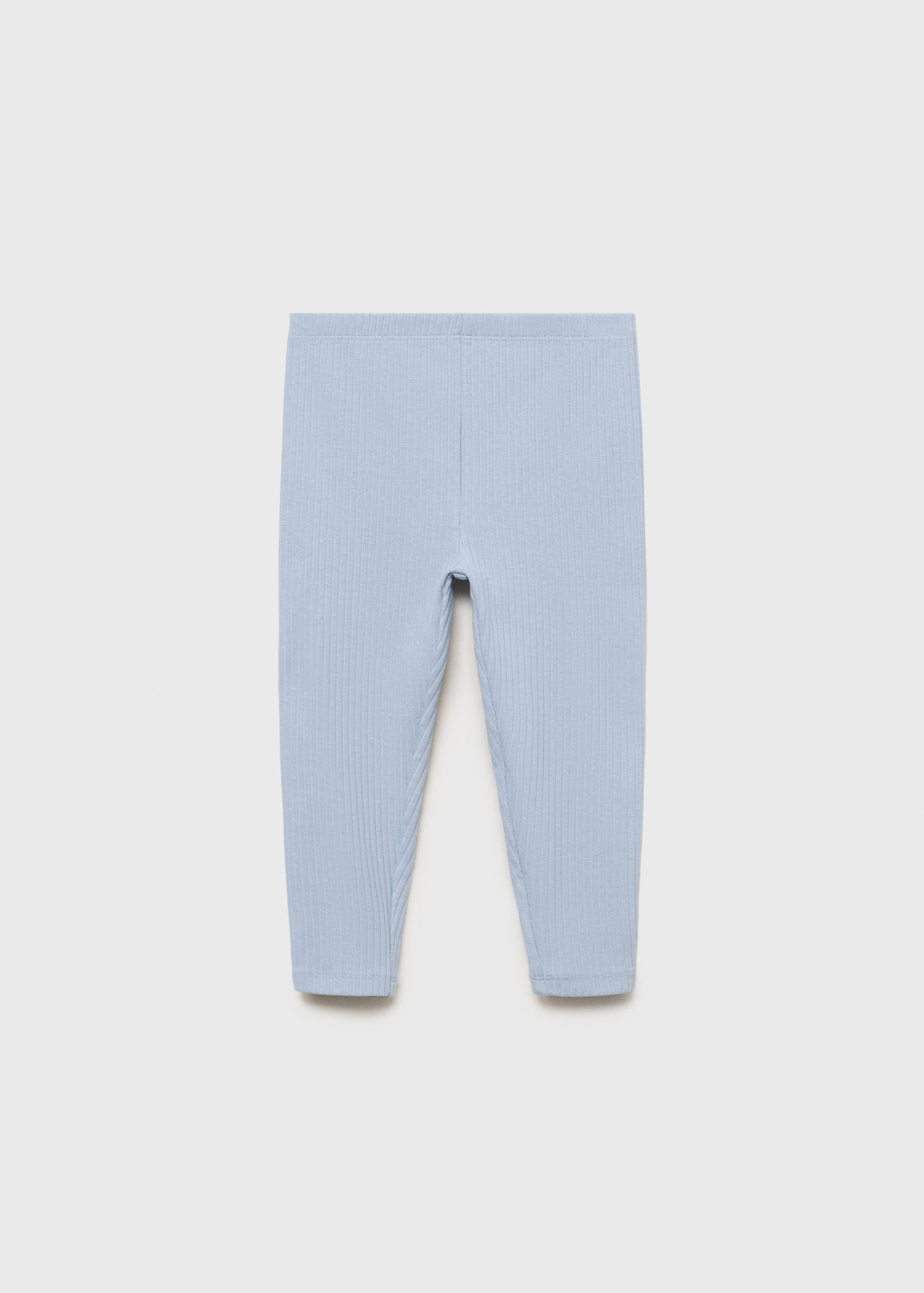Cotton ribbed leggings - Article without model