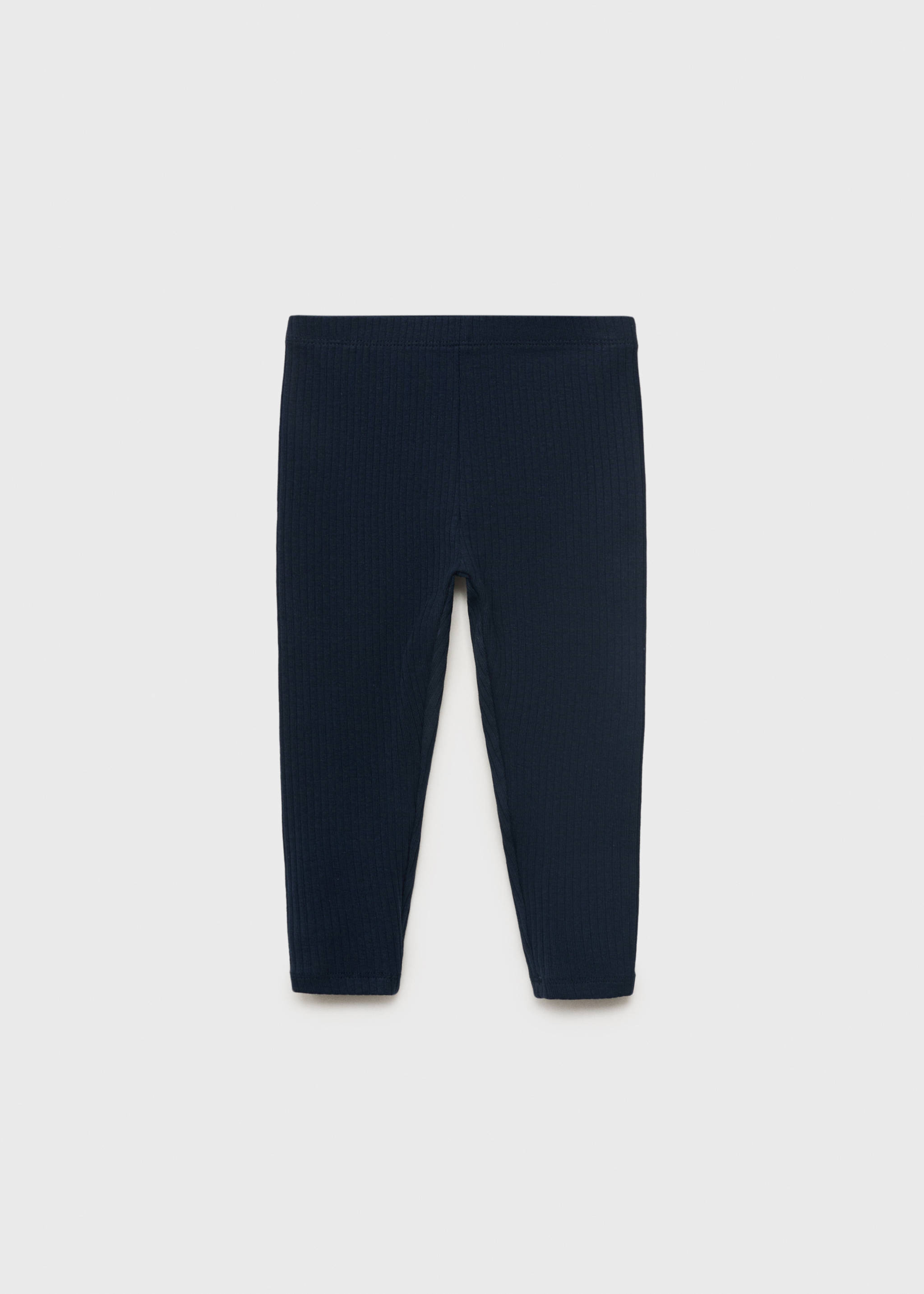 Cotton ribbed leggings - Article without model