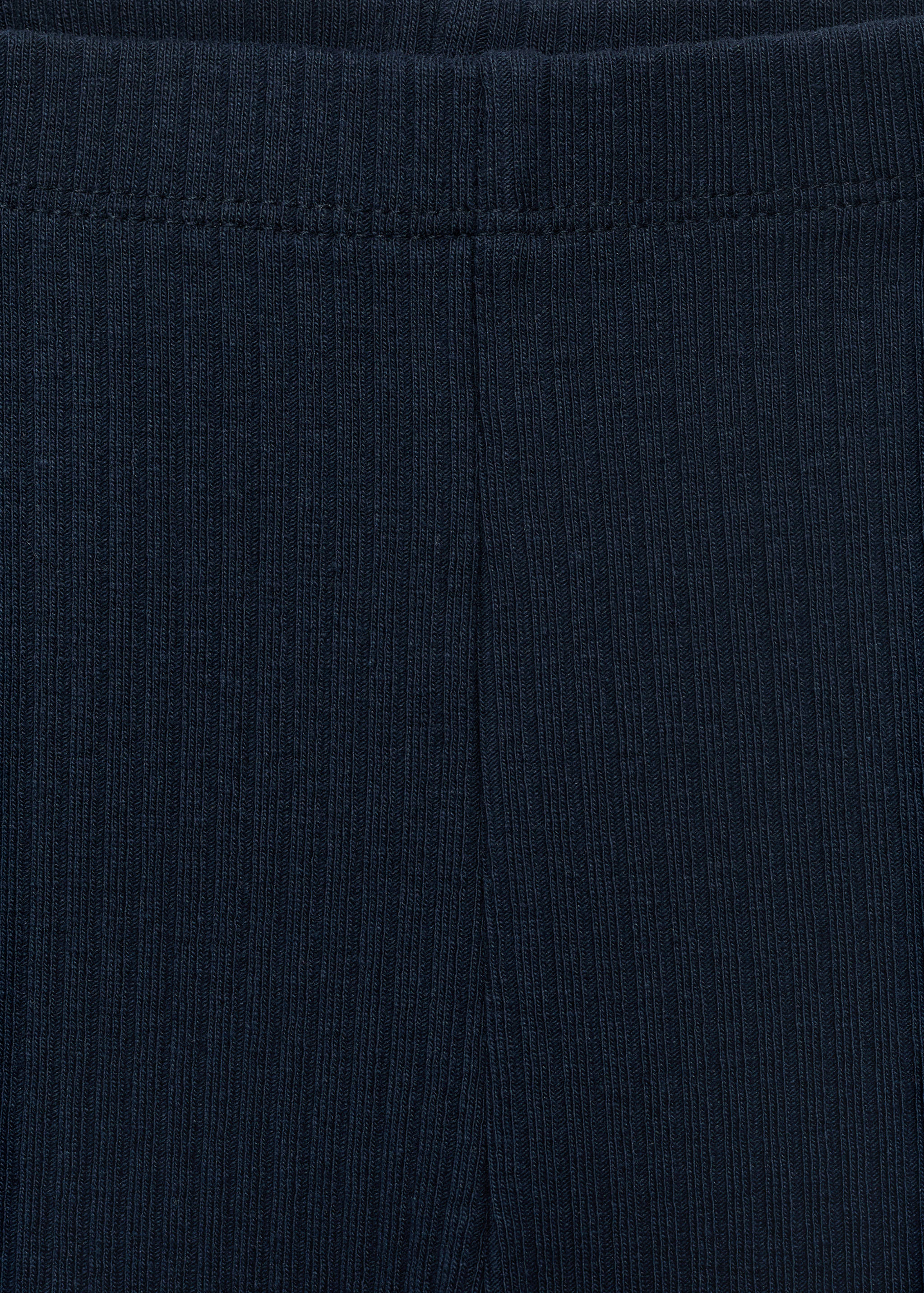 Cotton ribbed leggings - Details of the article 0