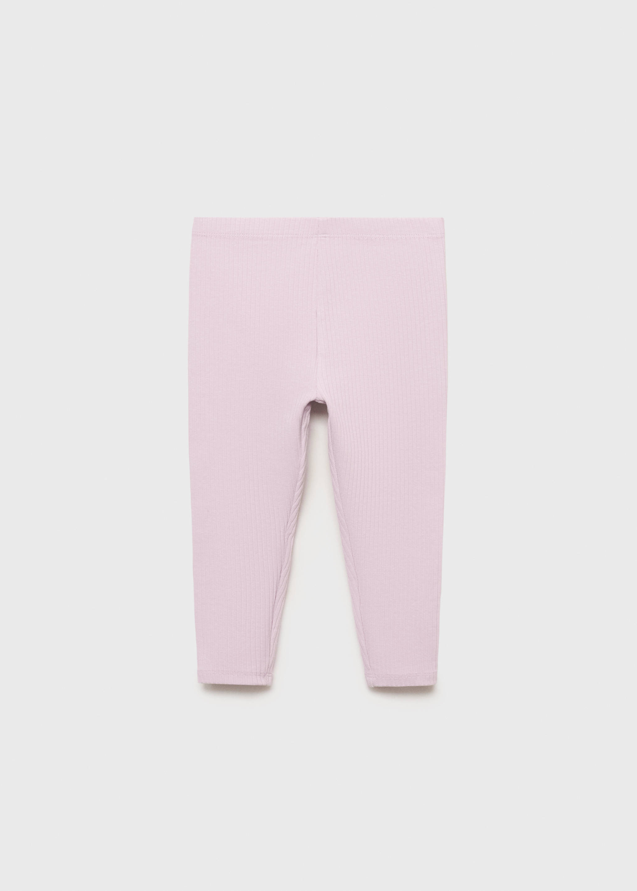 Cotton ribbed leggings - Article without model