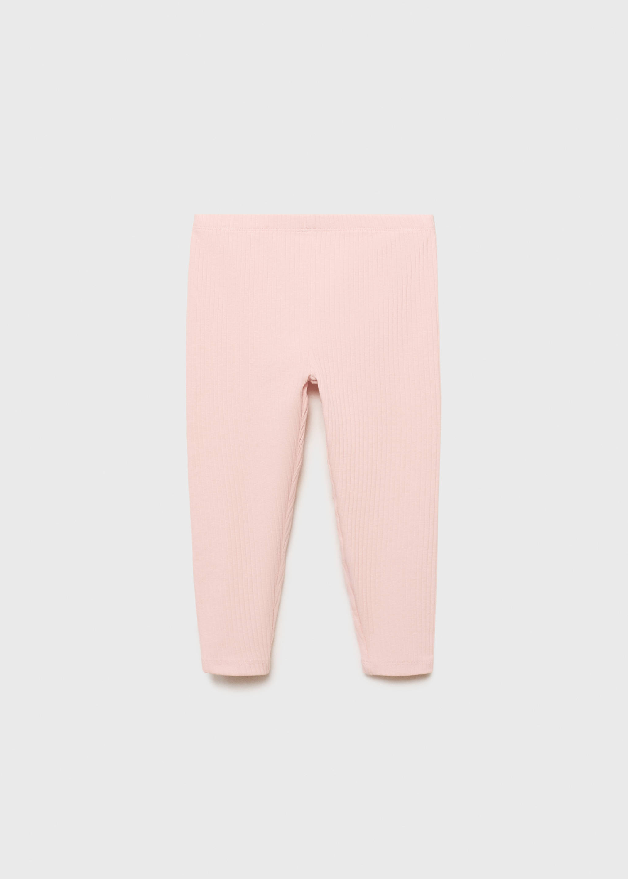 Cotton ribbed leggings - Article without model