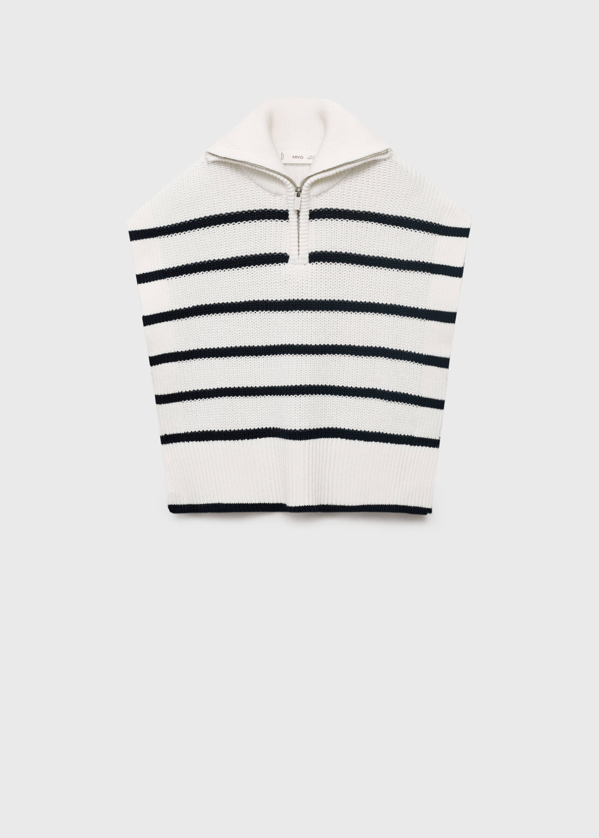 Perkins-neck knitted vest - Article without model