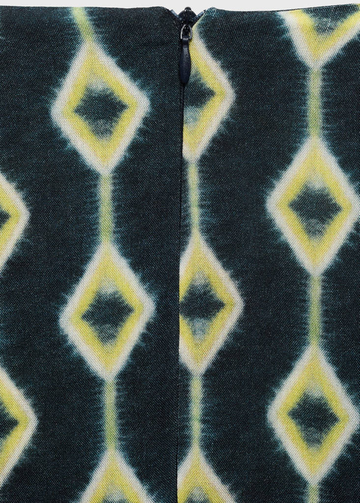 Printed long skirt — Blue