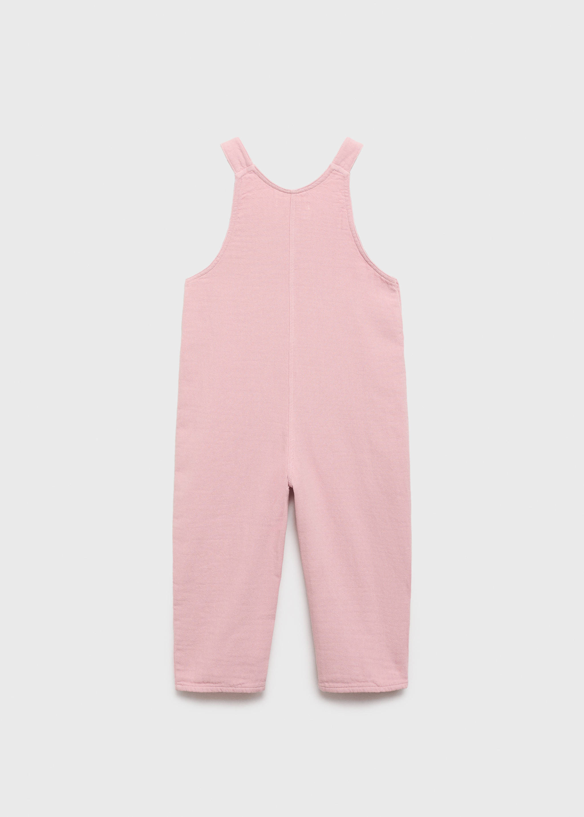 Long cotton dungarees - Reverse of the article