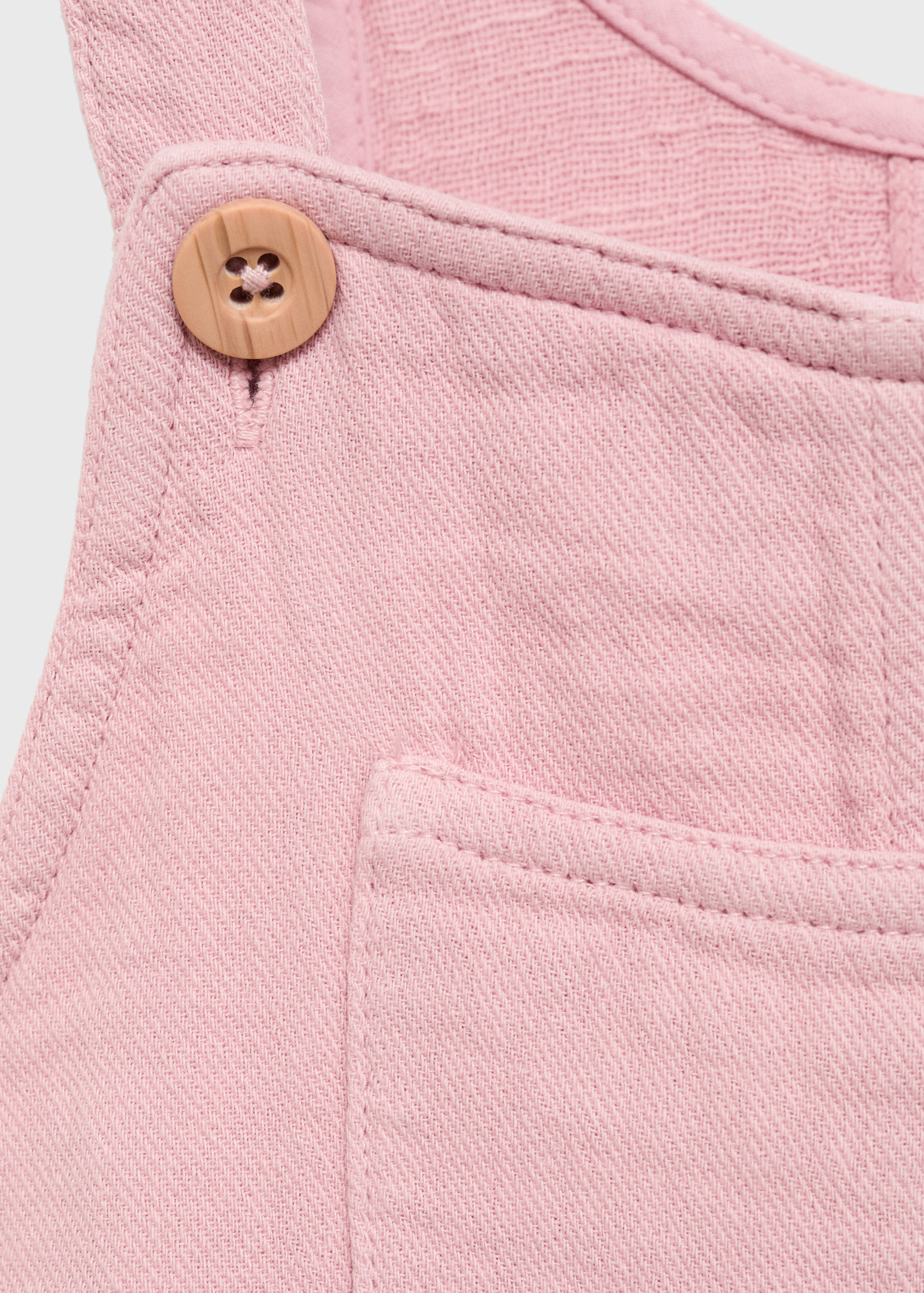 Long cotton dungarees - Details of the article 8