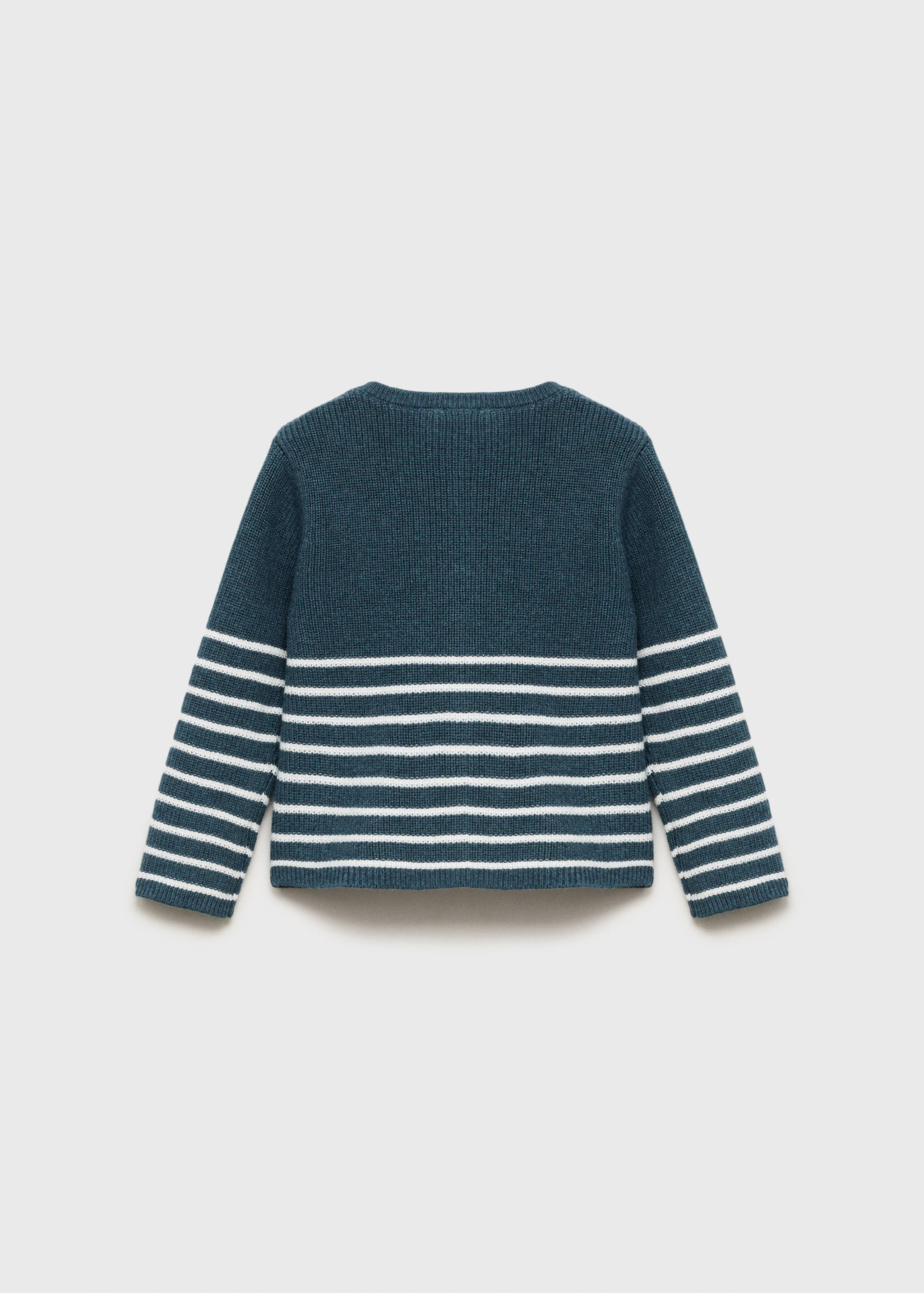 Stripped knit cardigan - Reverse of the article