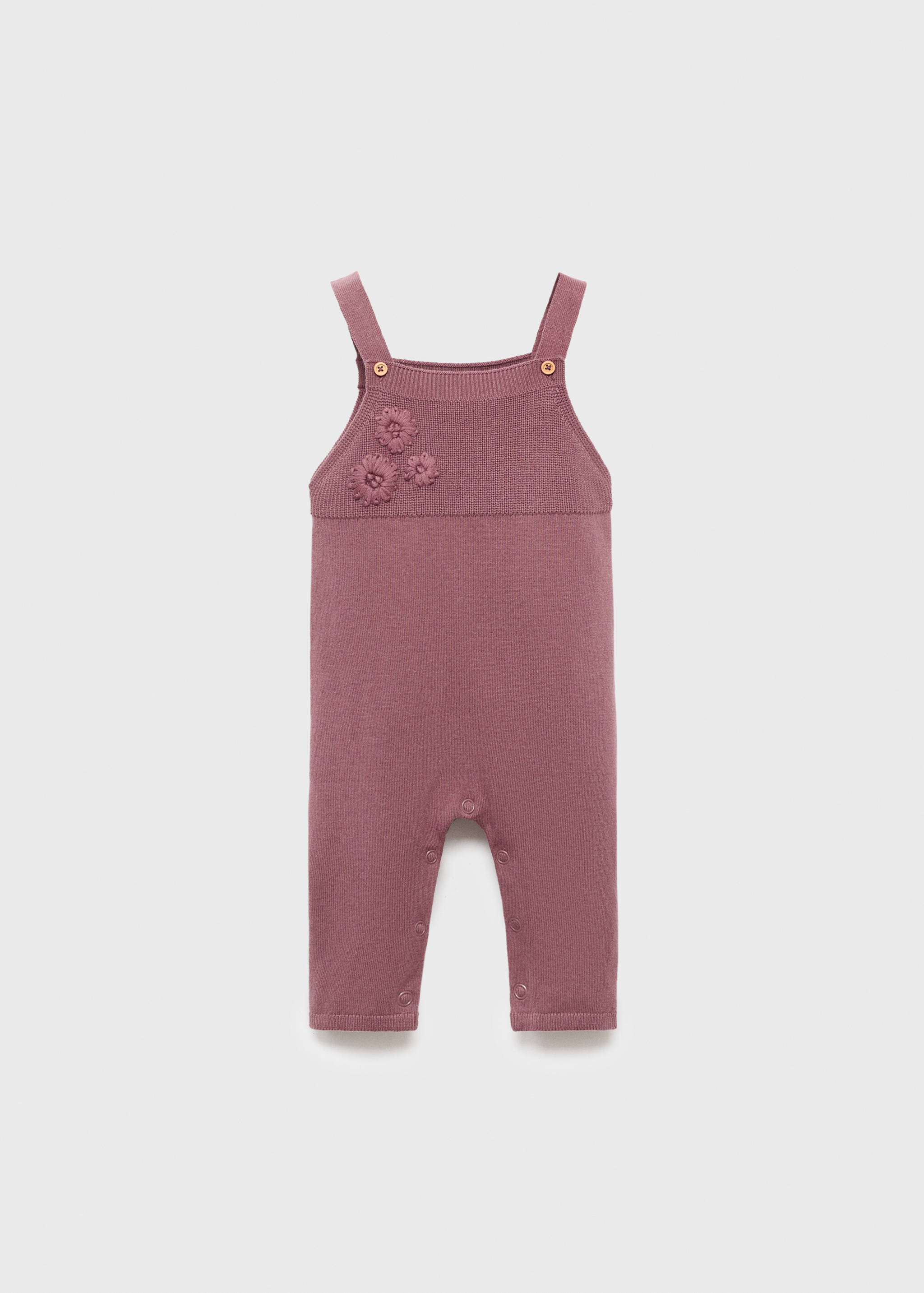 Embroidered knitted dungarees - Article without model