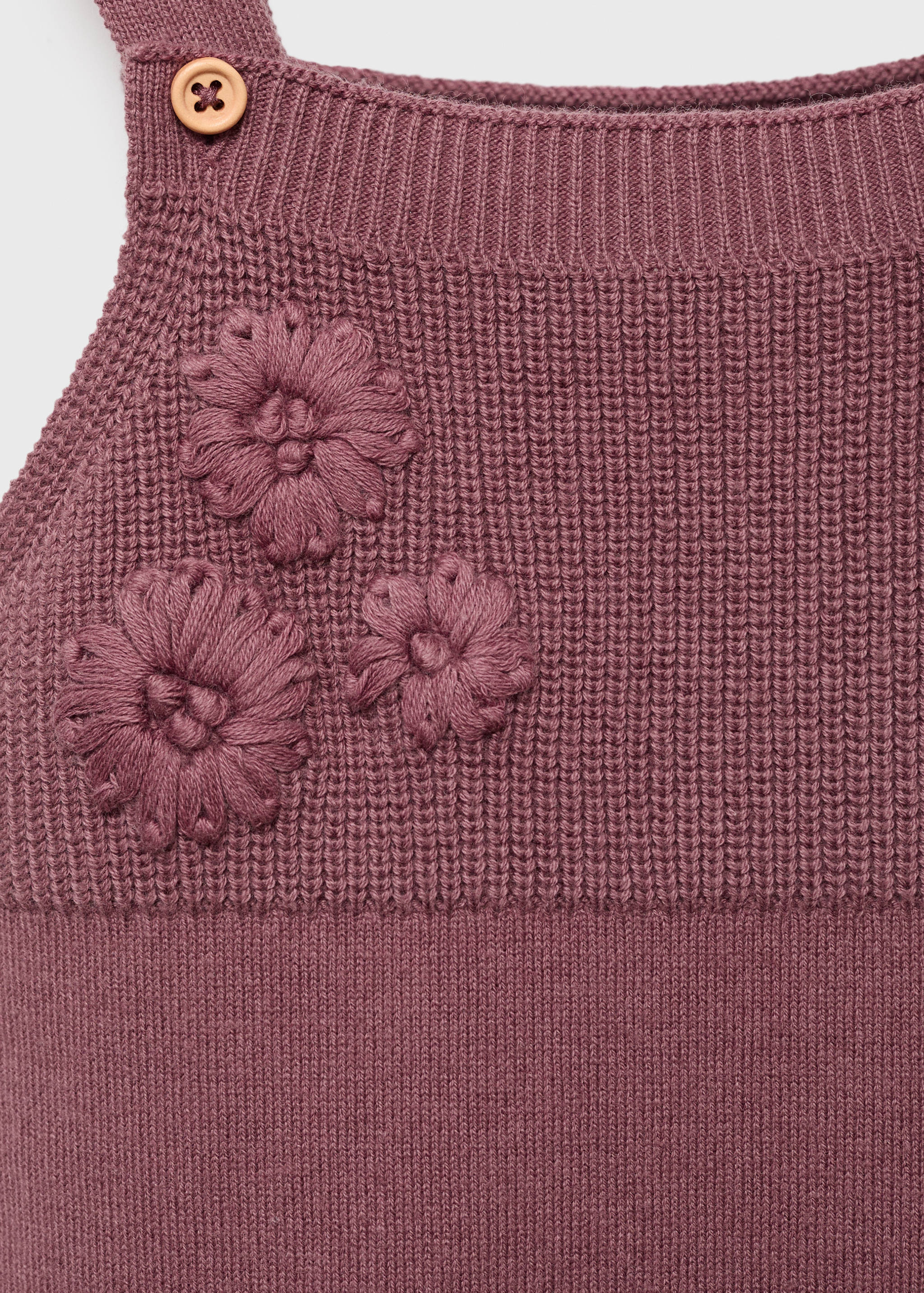 Embroidered knitted dungarees - Details of the article 8