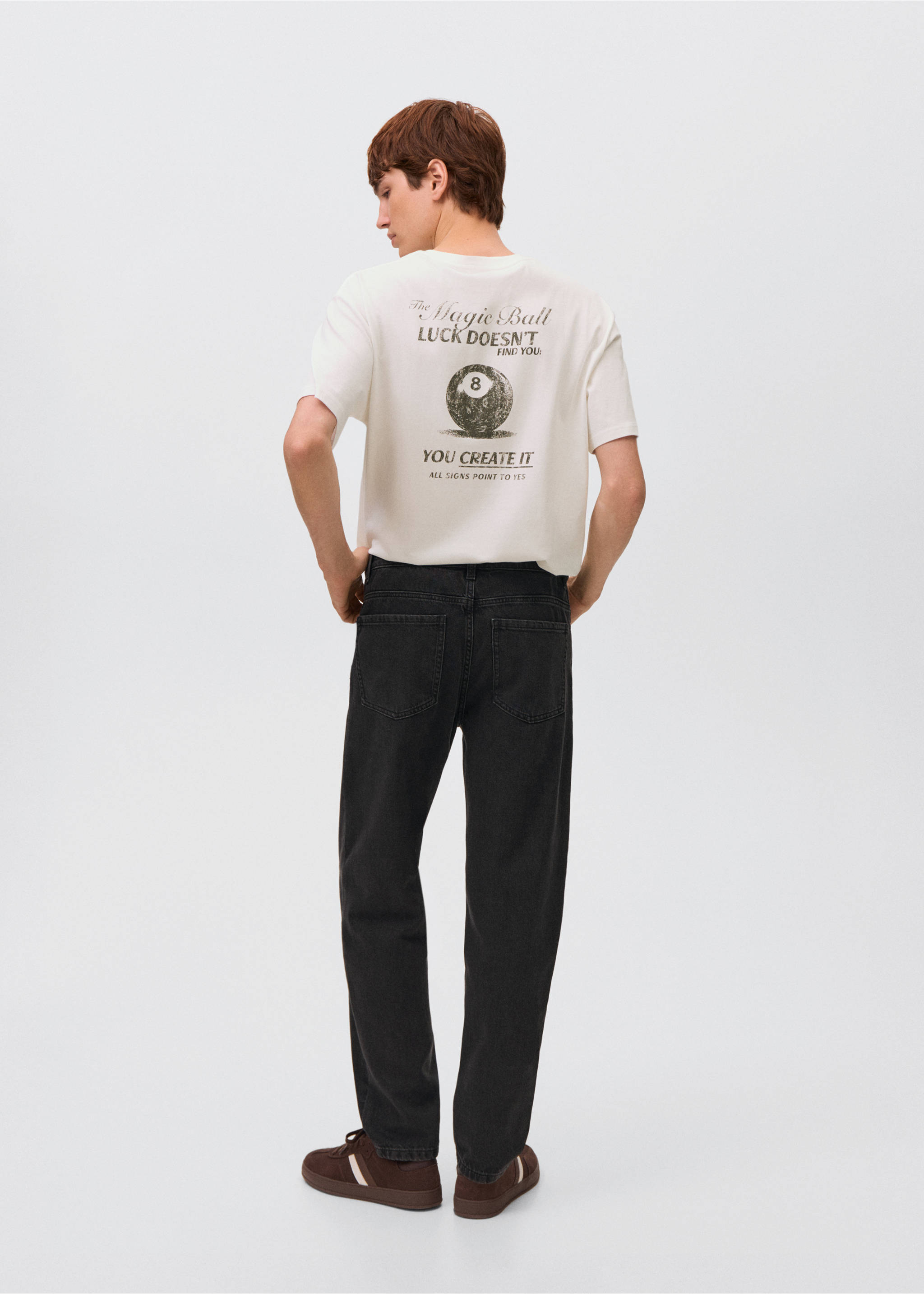 Jeans Straight - Reverso del artículo, Denim negro. Ref: 17083296-00.