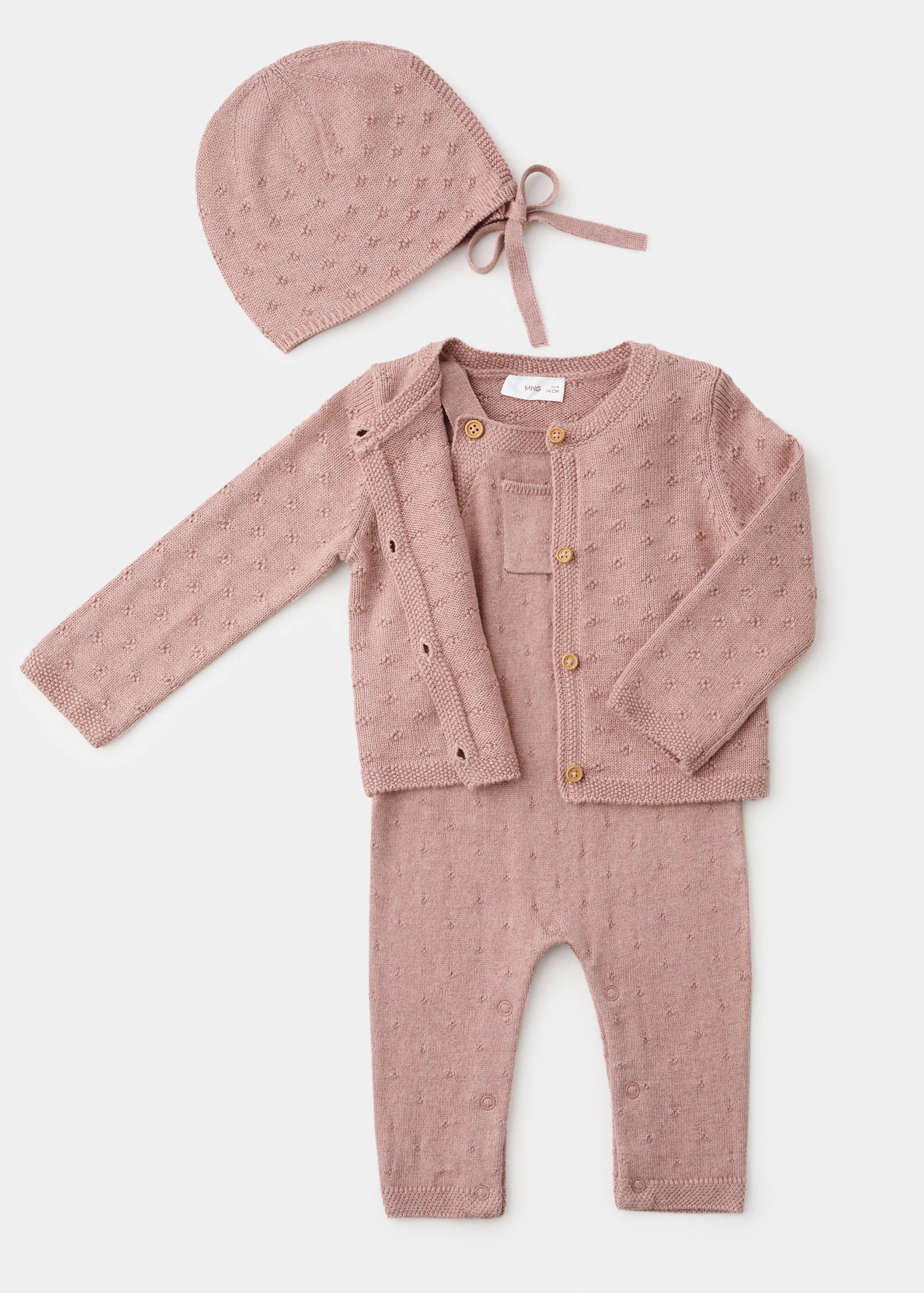 Embroidered knitted dungarees - Article without model