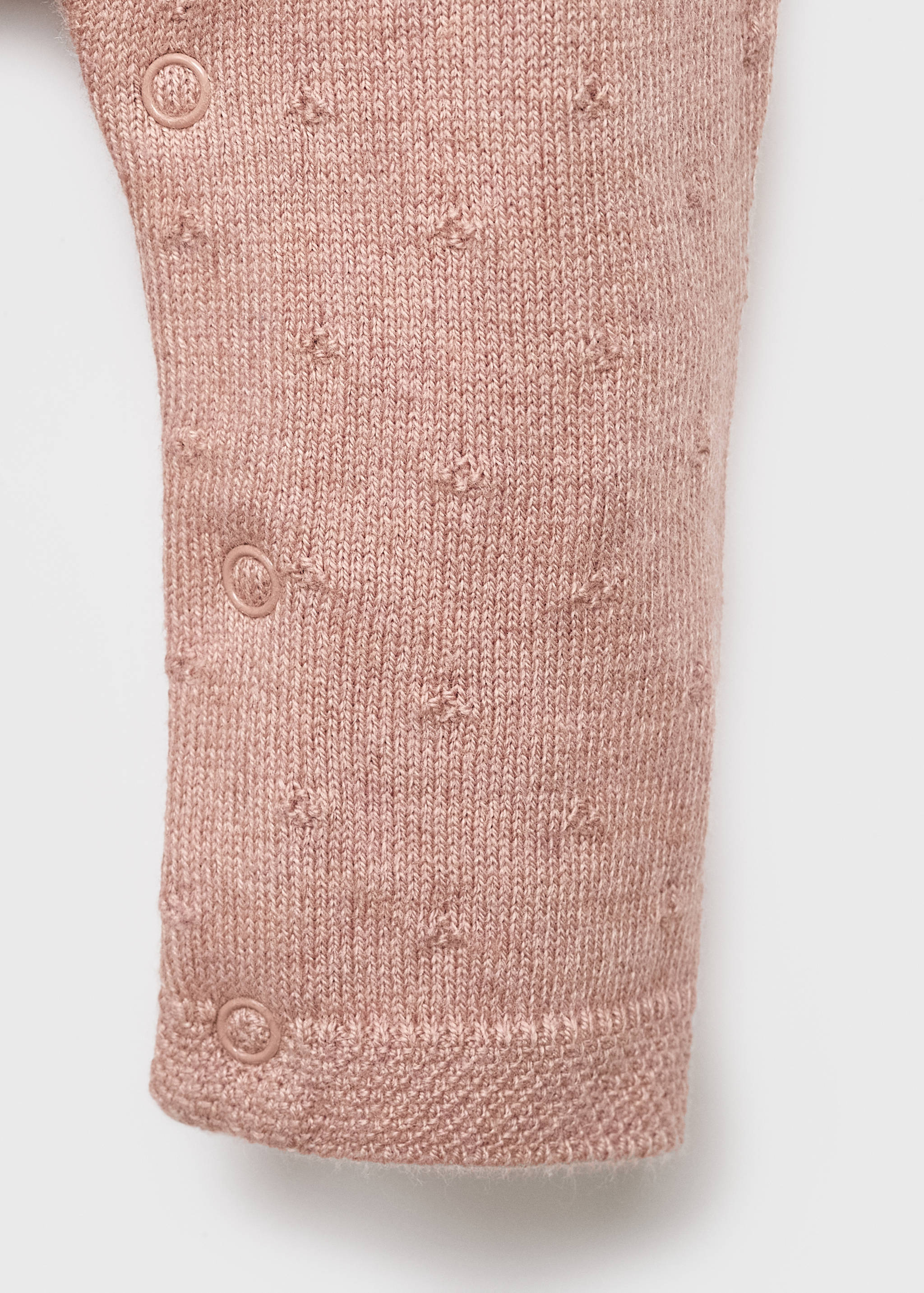 Embroidered knitted dungarees - Details of the article 0