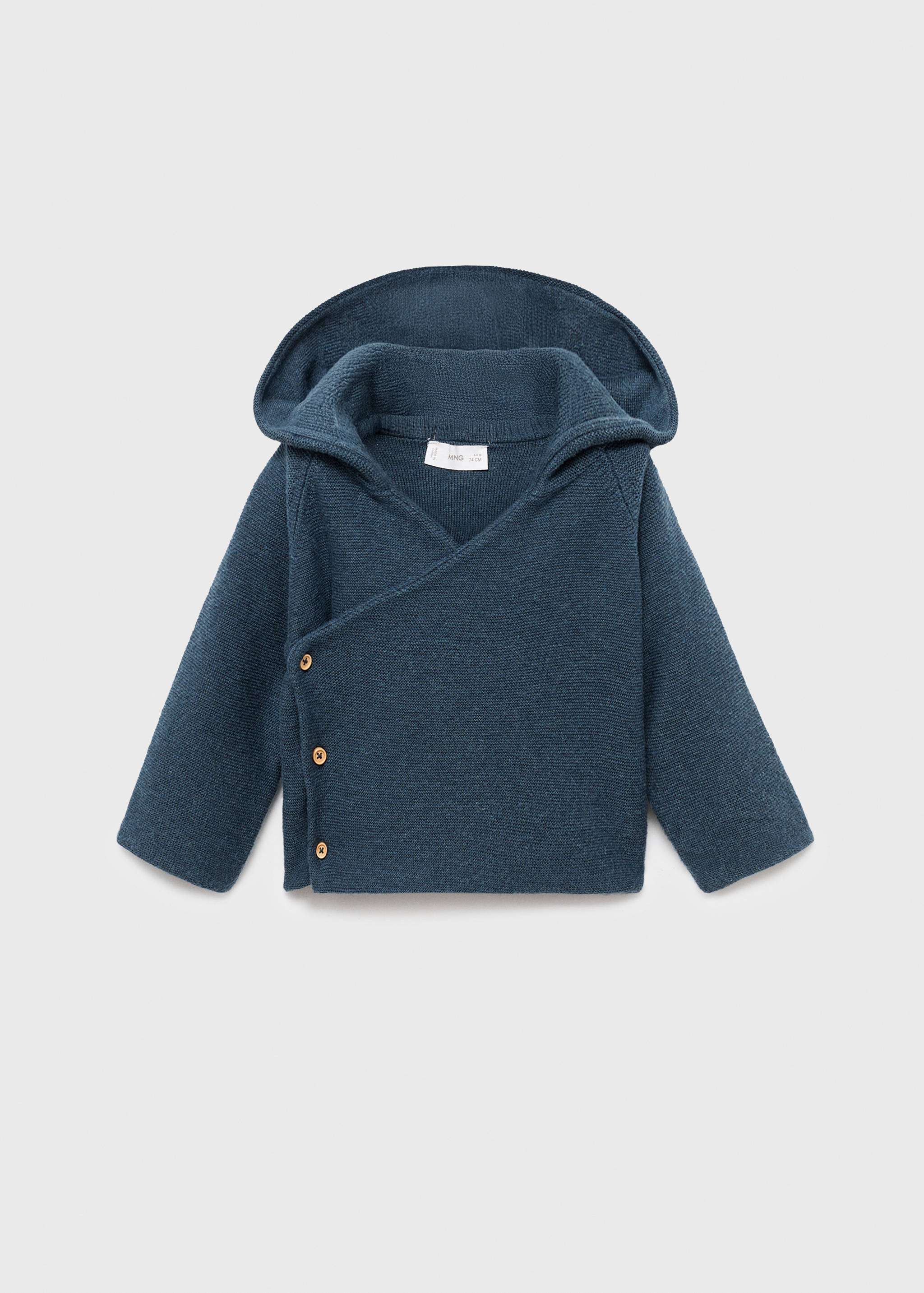 Kötött kapucnis kardigán - Termék modell nélkül