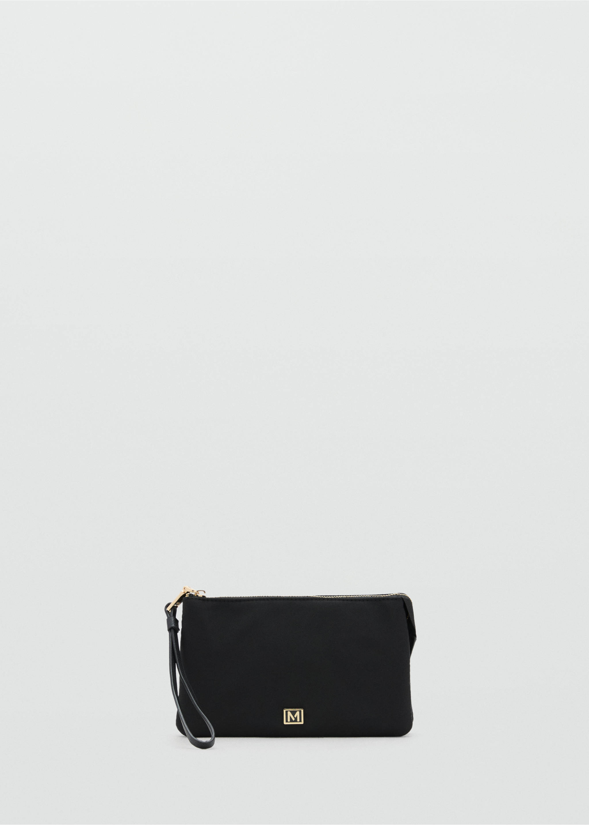Nylon purse with zip - Article without model, Black. Ref: 17083304-00.