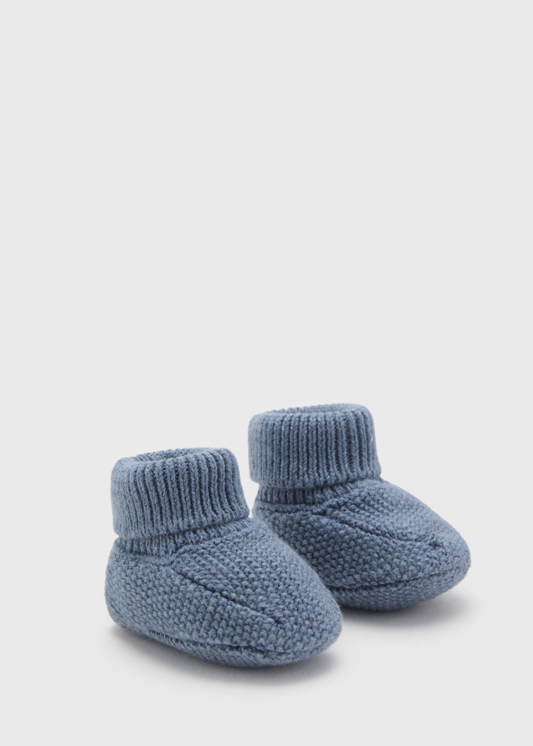 Knit bootees - Reverse of the article