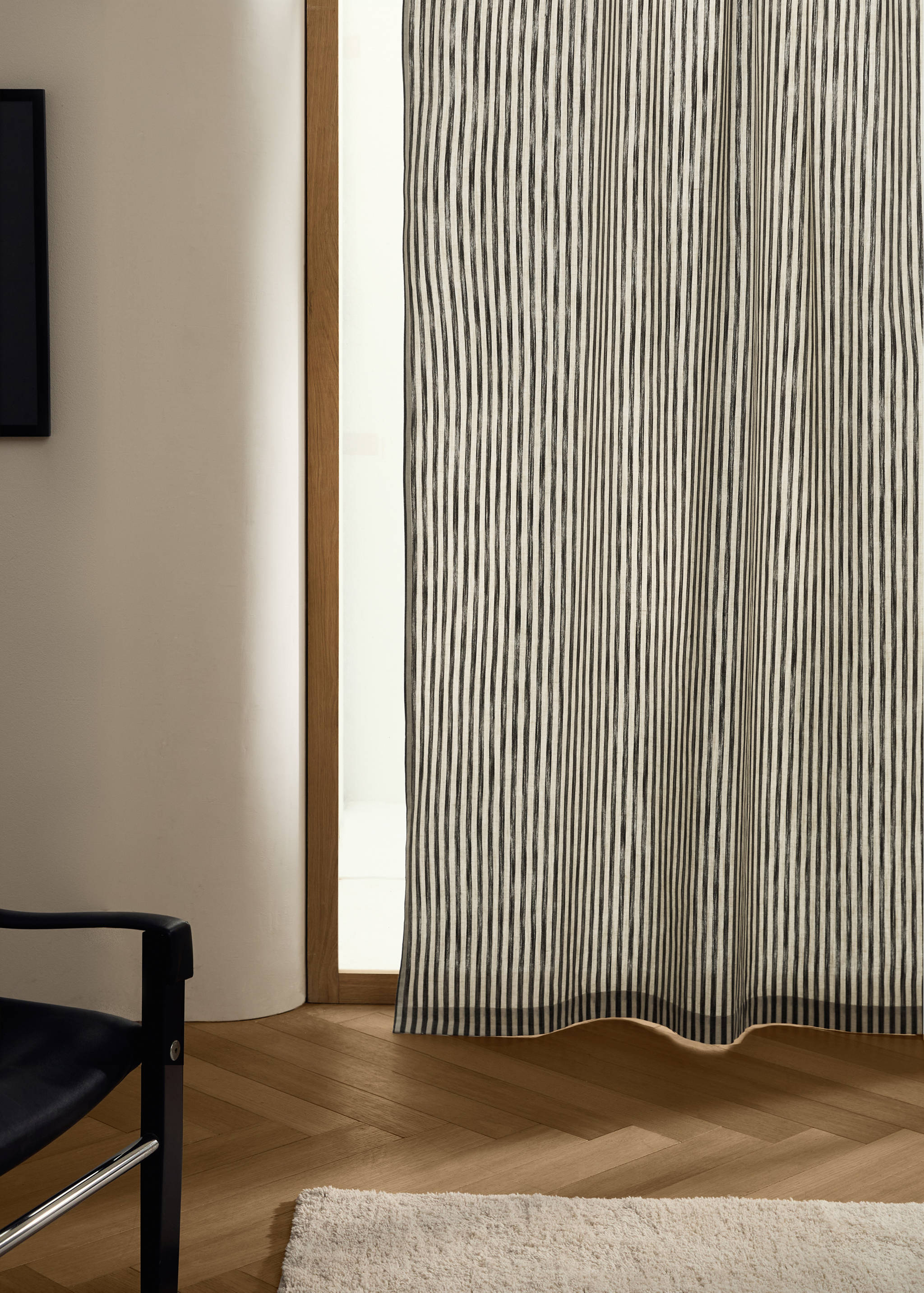 Cortina algodón raya gruesa - Plano general