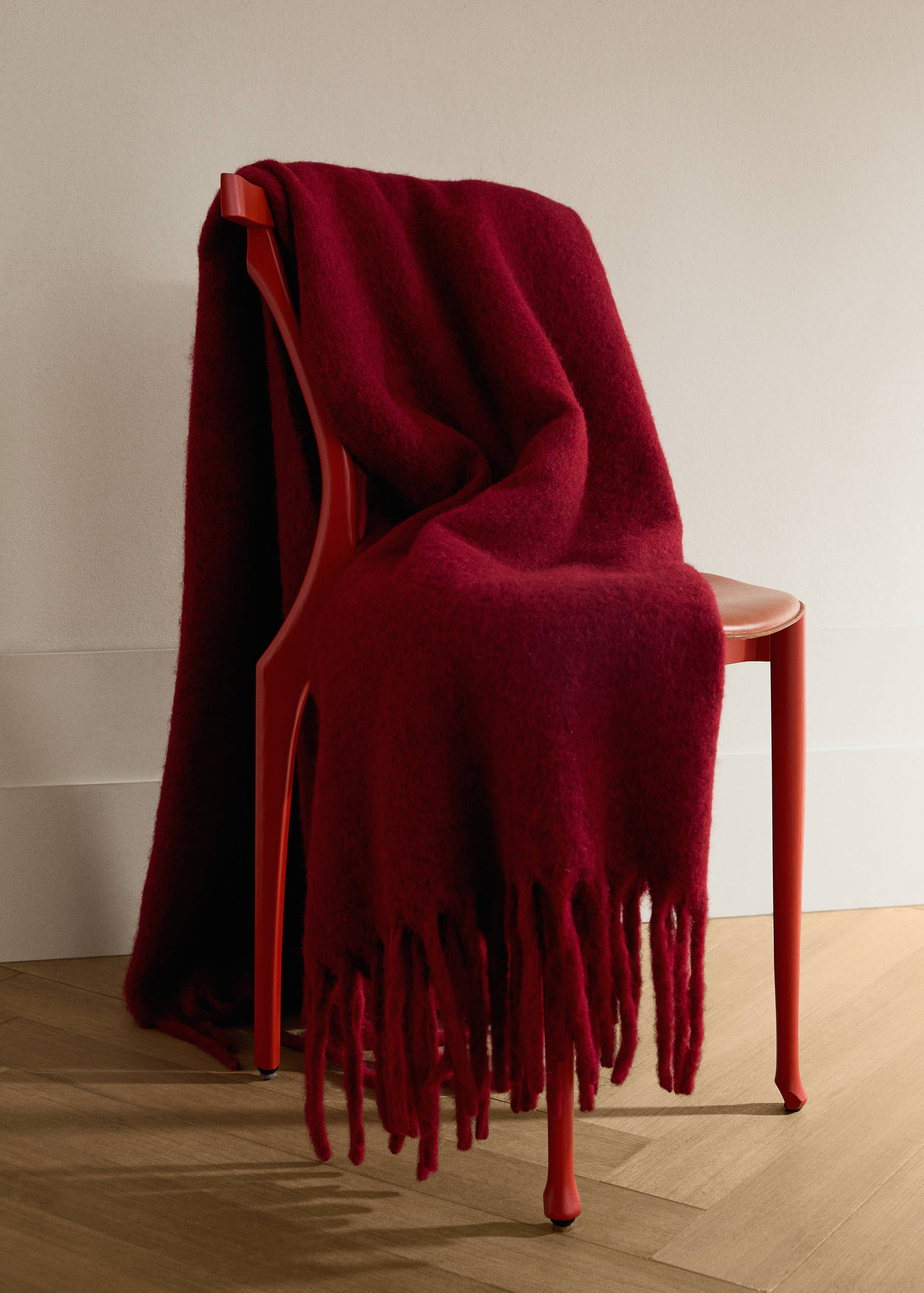 Pătură din amestec de lână cardată melange - Plan general