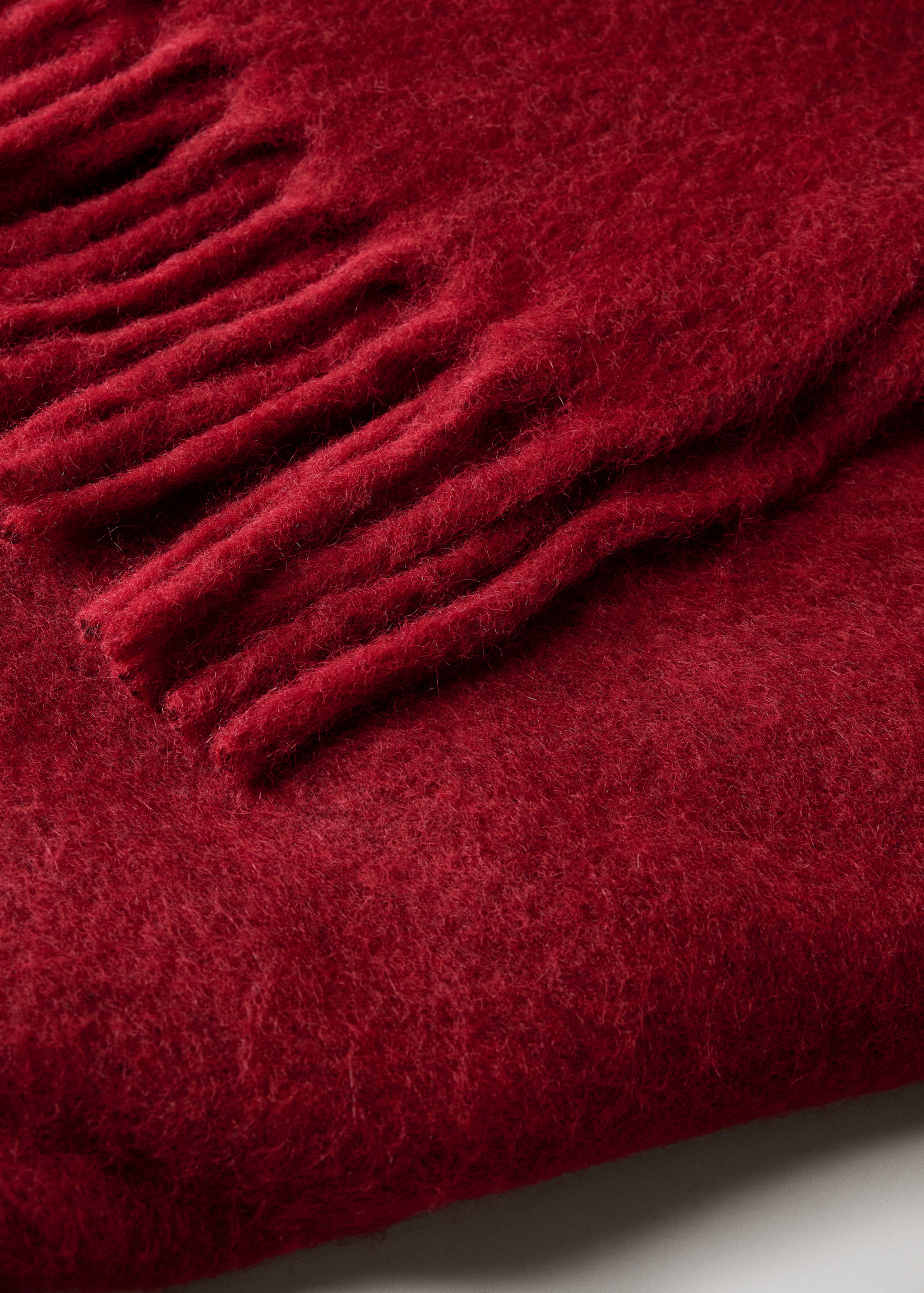 Pătură din amestec de lână cardată melange - Detaliu al articolului 1