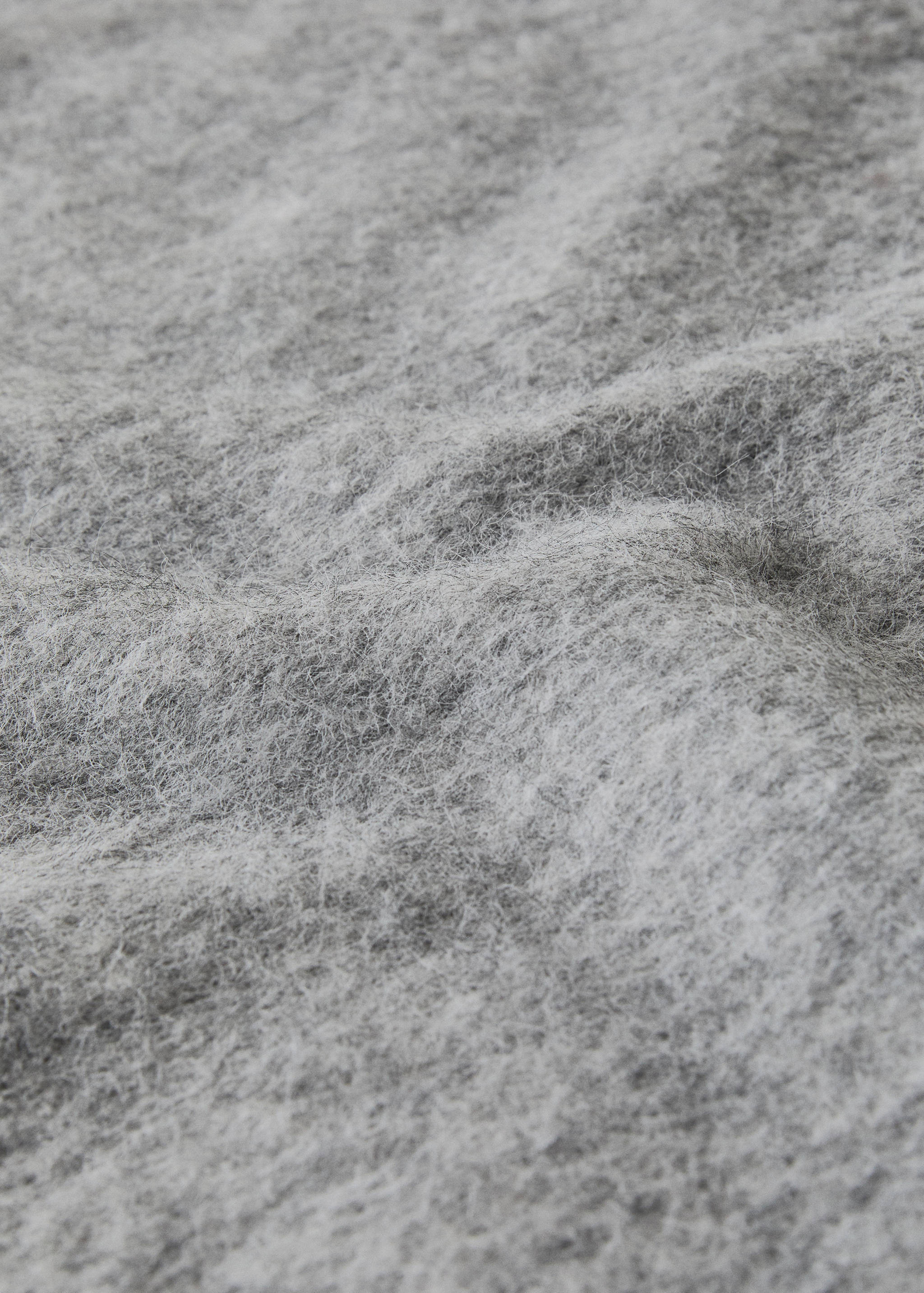 Carded wool blend melange throw - Details of the article 2