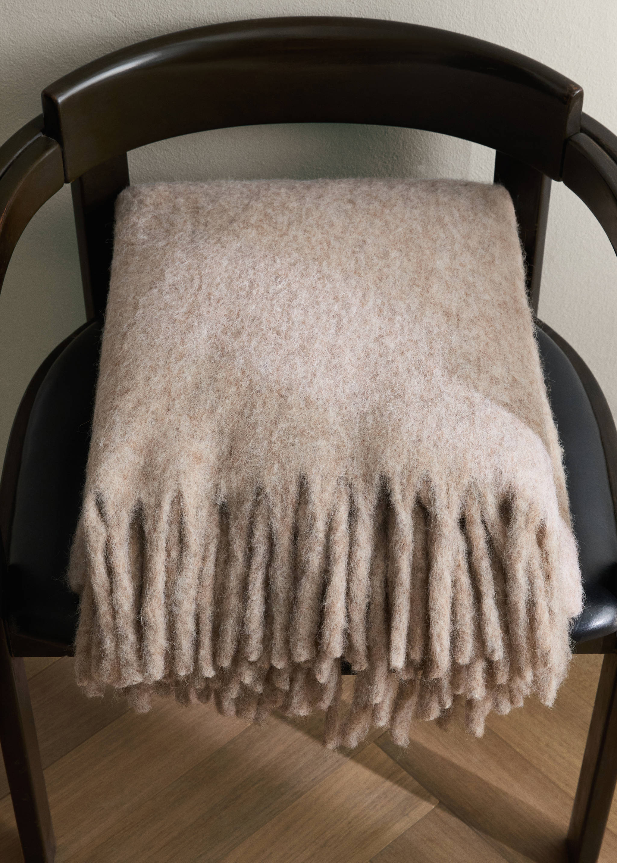 Melange-Kardierte Wollmischung Plaid - Allgemeine Ansicht