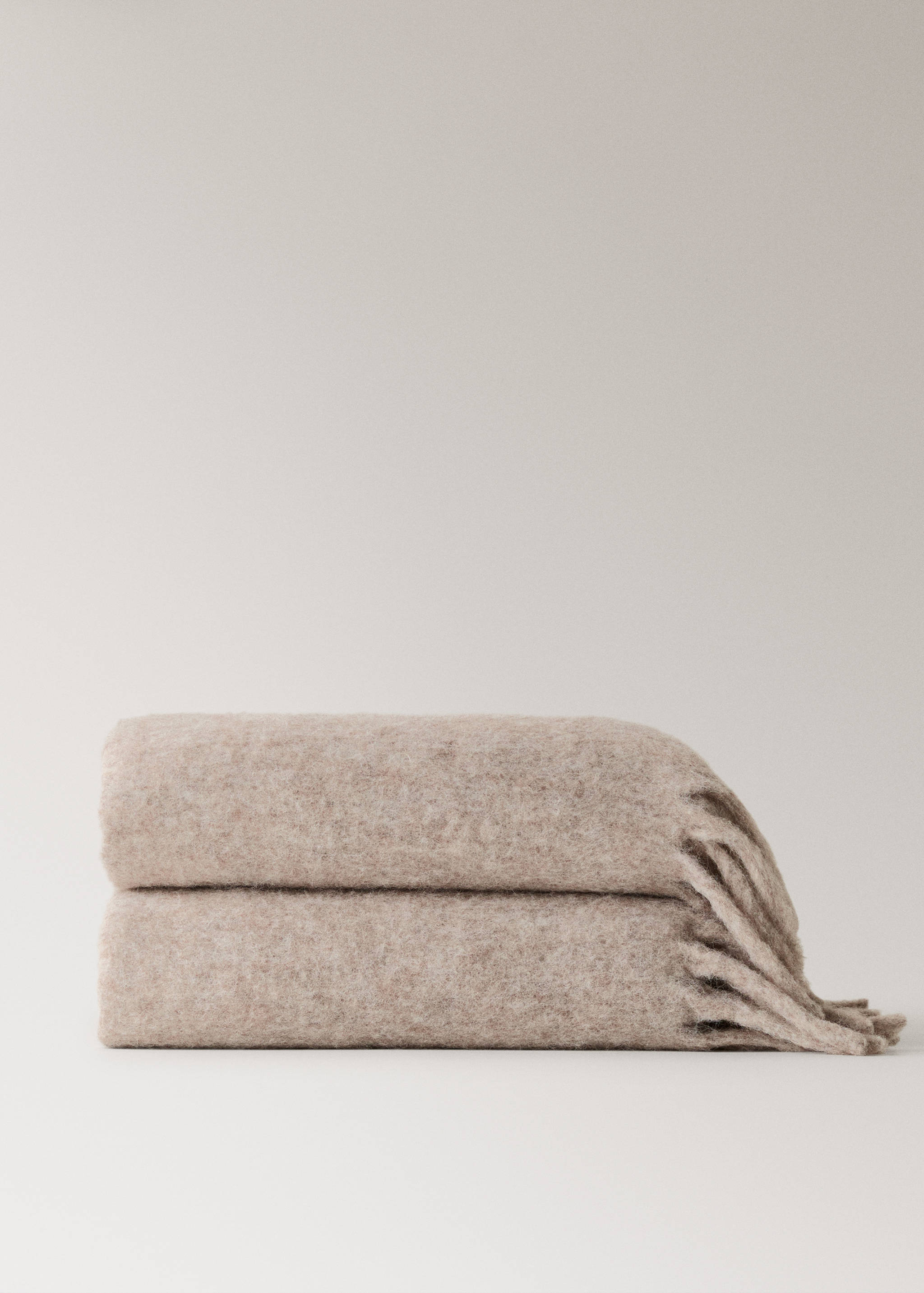 Melange-Kardierte Wollmischung Plaid - Artikel ohne Model