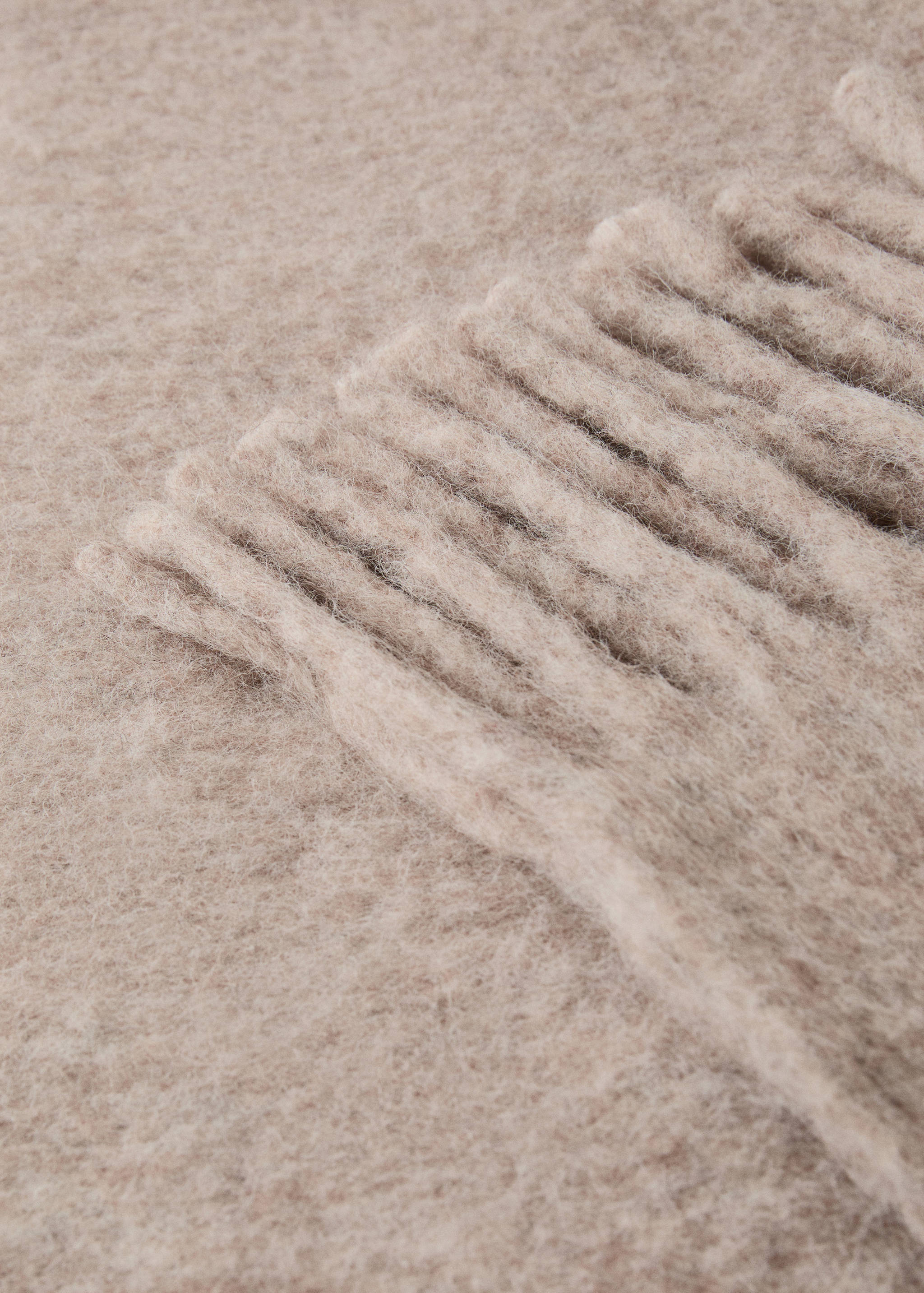 Melange-Kardierte Wollmischung Plaid - Detail des Artikels 1