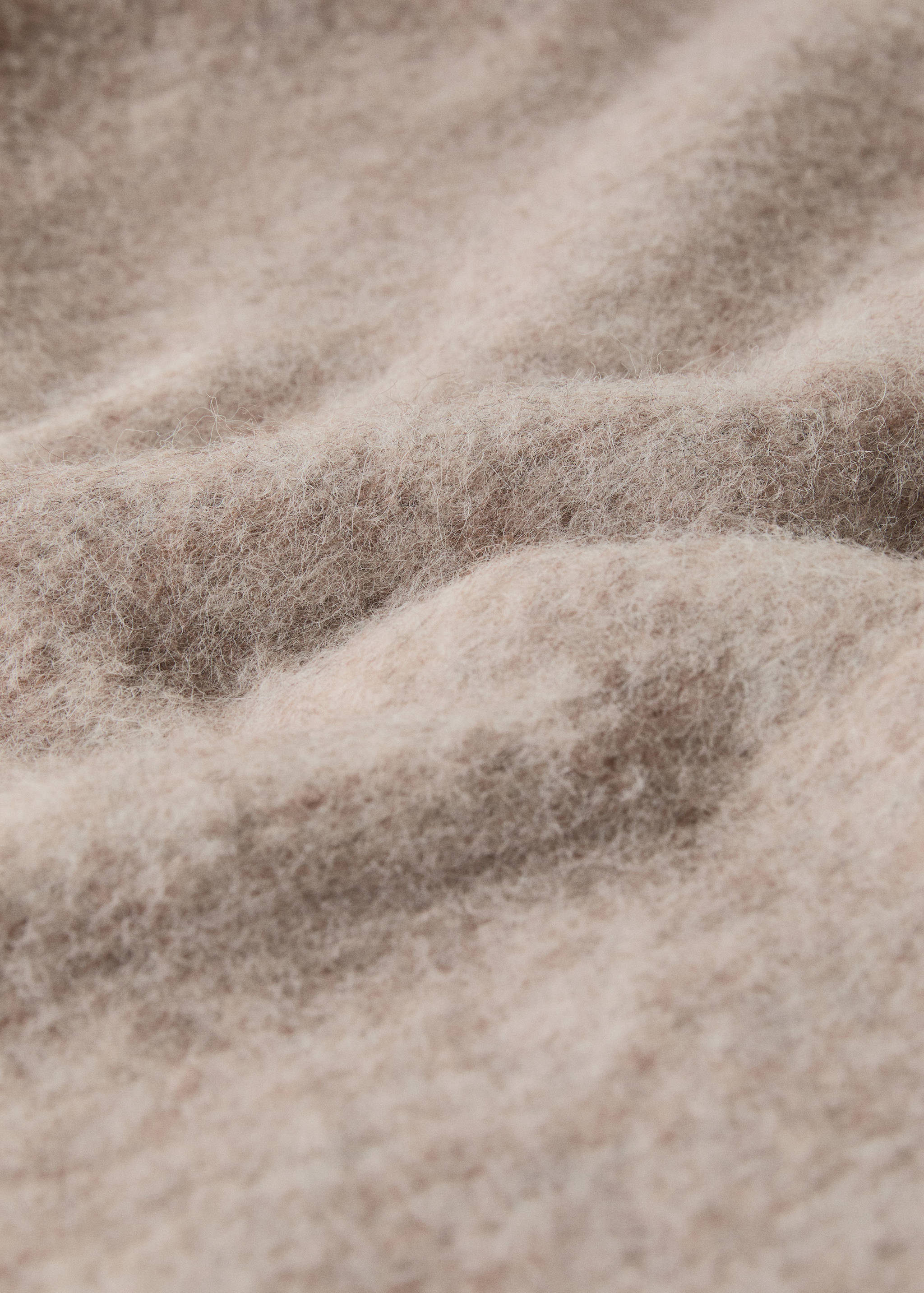 Melange-Kardierte Wollmischung Plaid - Detail des Artikels 2