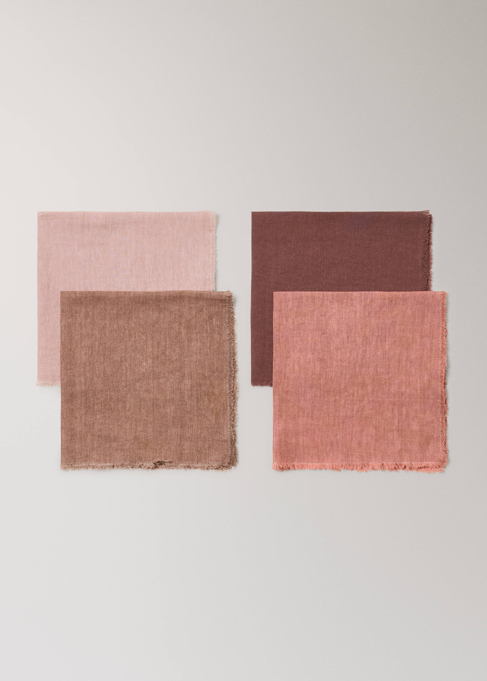 Servilletas lino terminación deshilachado - Detalle del artículo 1