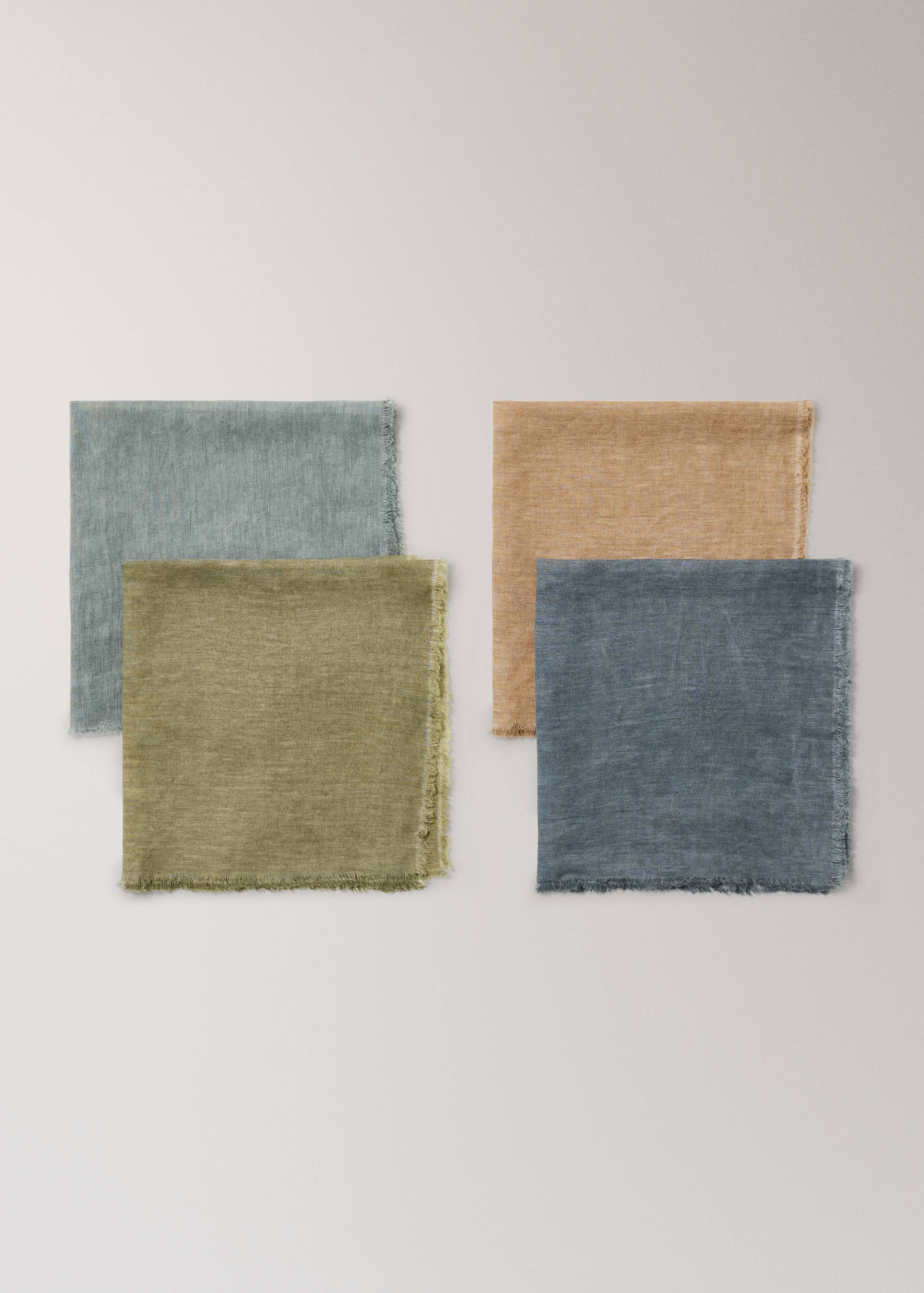 Leinenservietten mit ausgefranstem Rand - Detail des Artikels 1