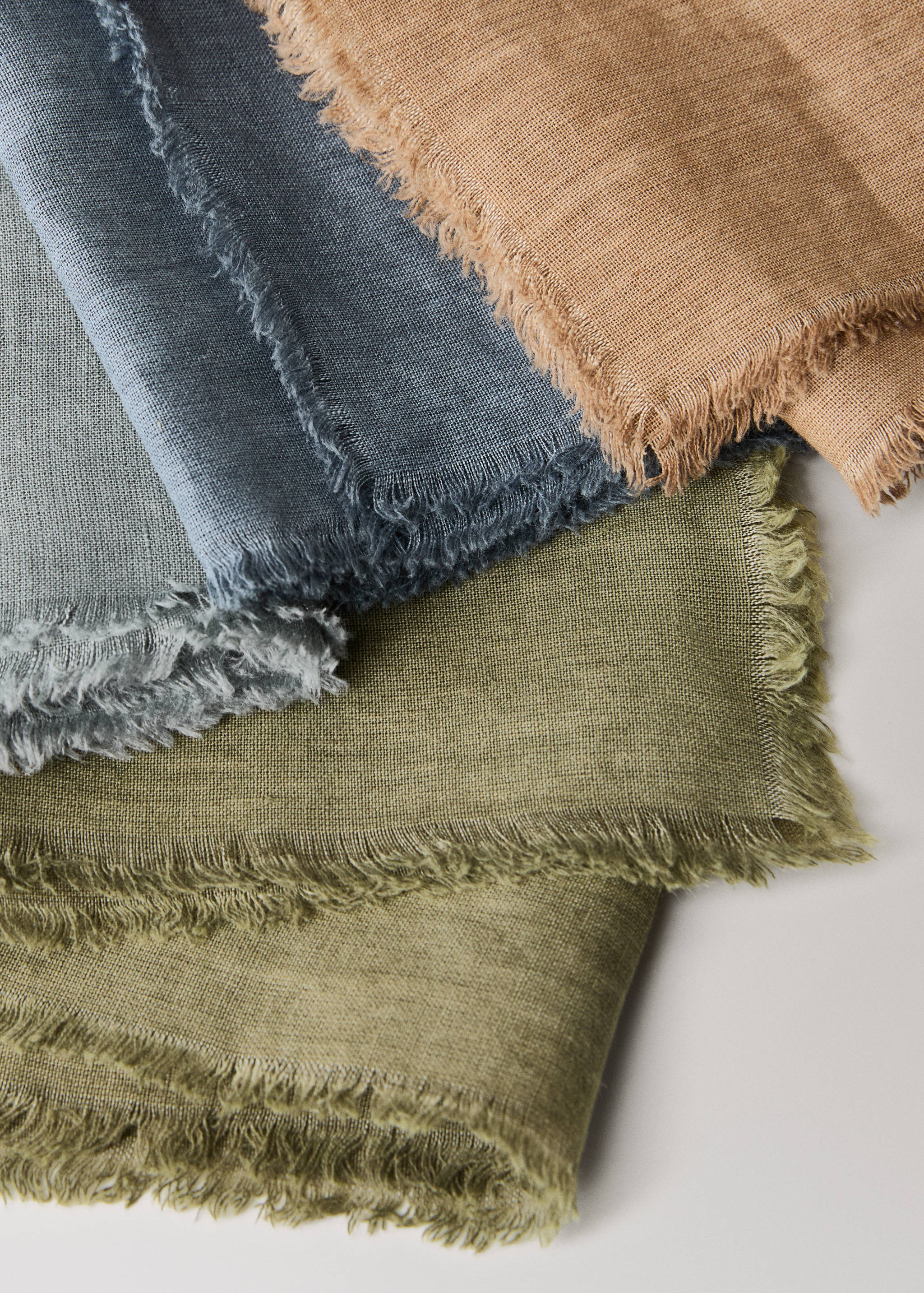 Leinenservietten mit ausgefranstem Rand - Detail des Artikels 2