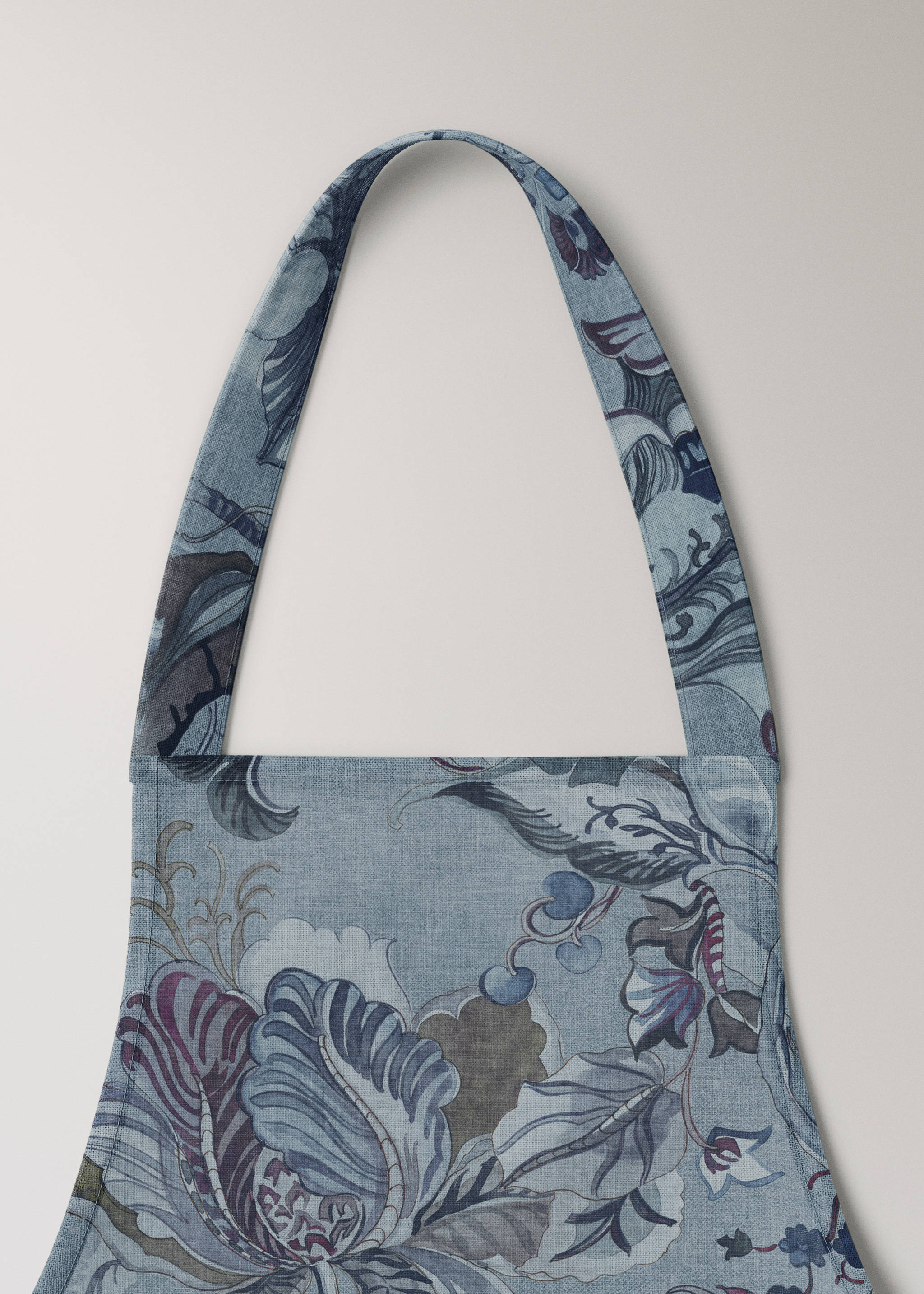Printed cotton and linen apron - Details of the article 1