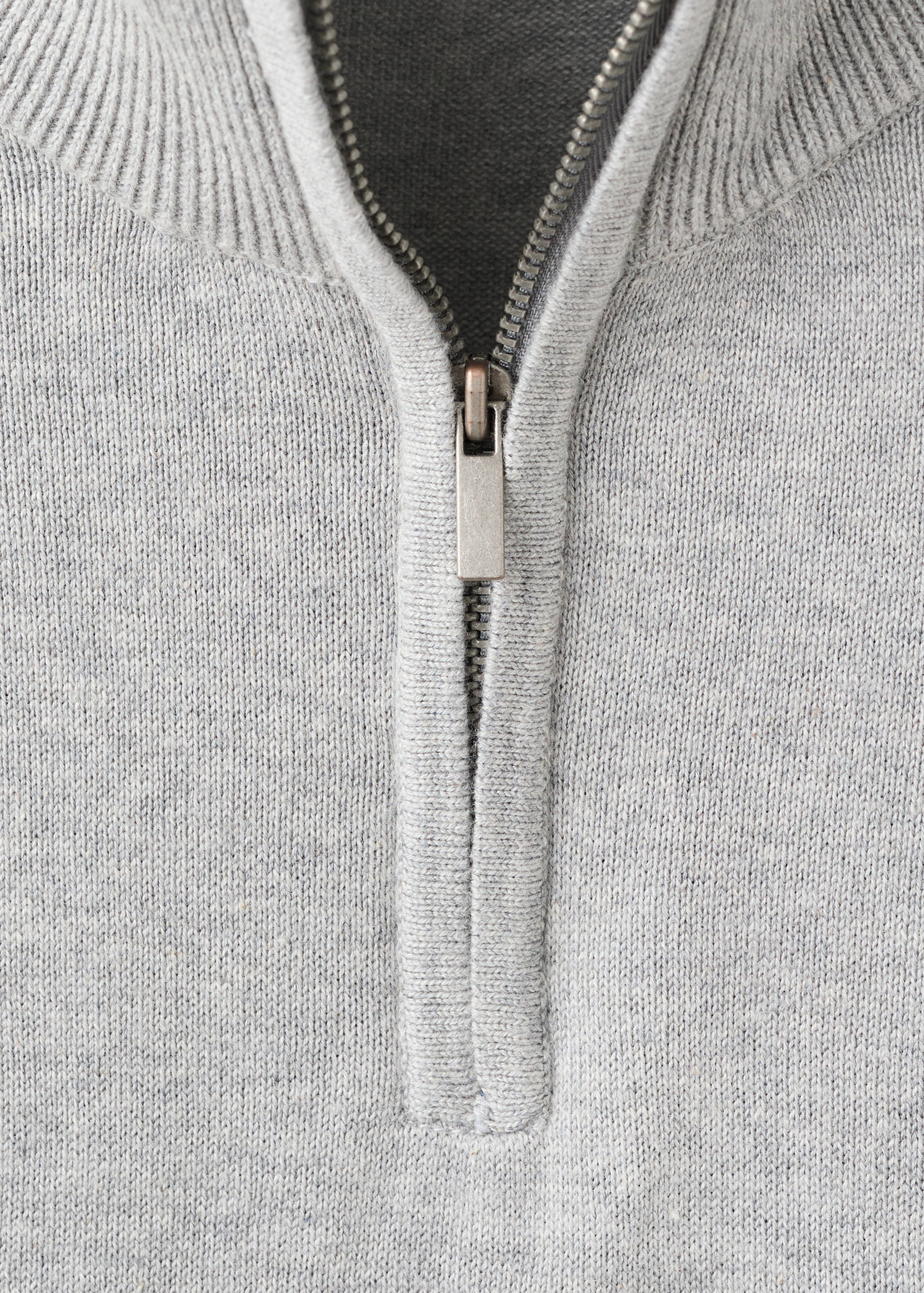Cotton sweater with perkins neck - Details of the article 8