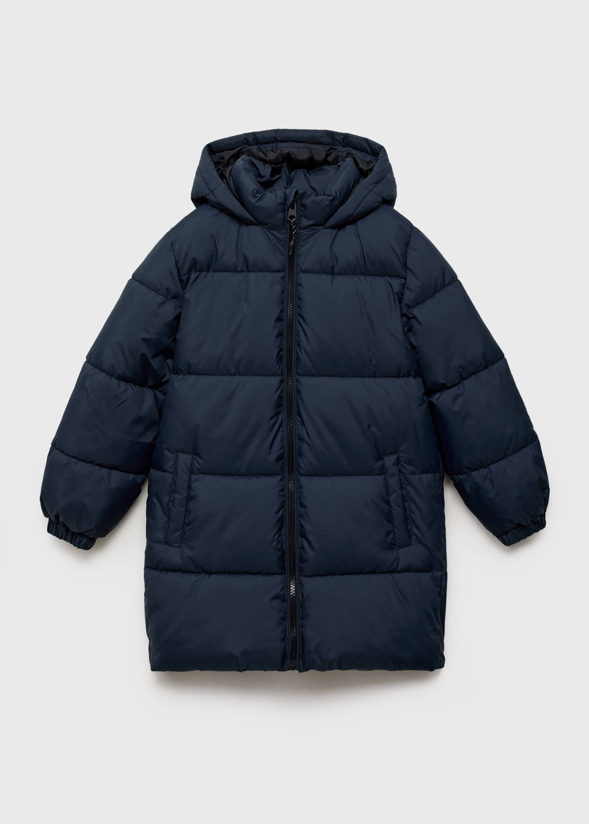 Langer Mantel mit gestepptem Futter - Artikel ohne Model