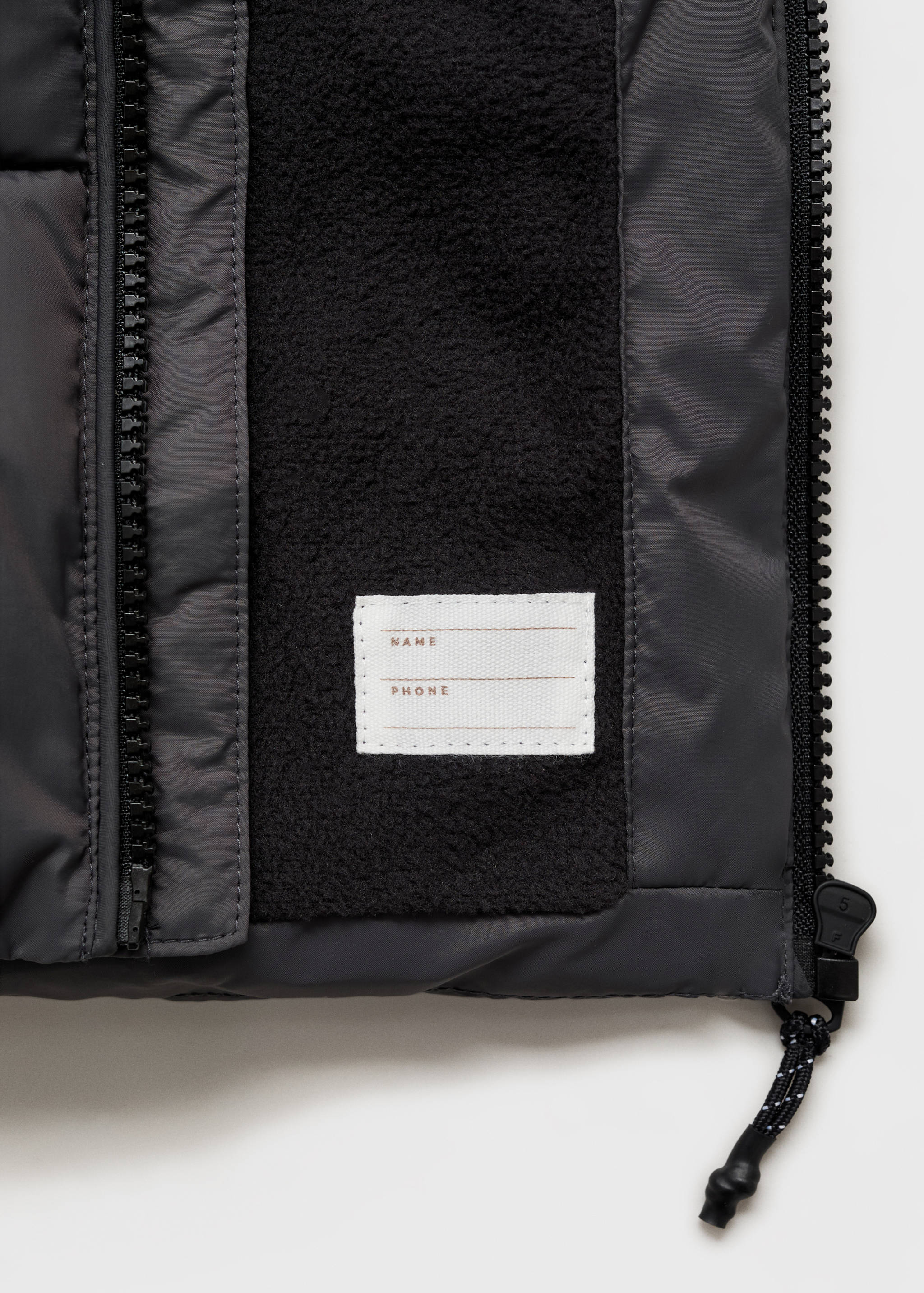 Long coat with padded lining - Details of the article 8