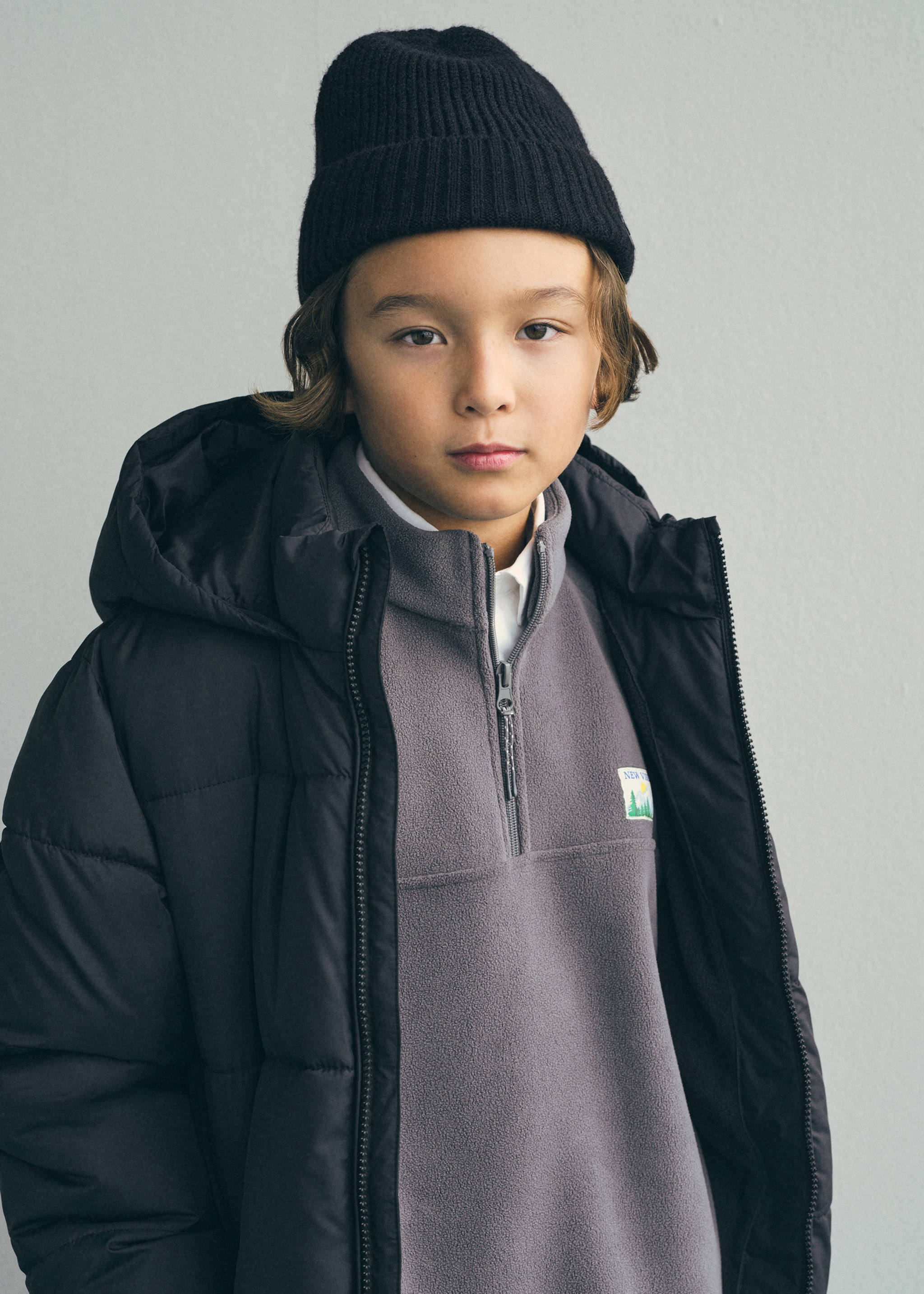 Long coat with padded lining - Details of the article 5