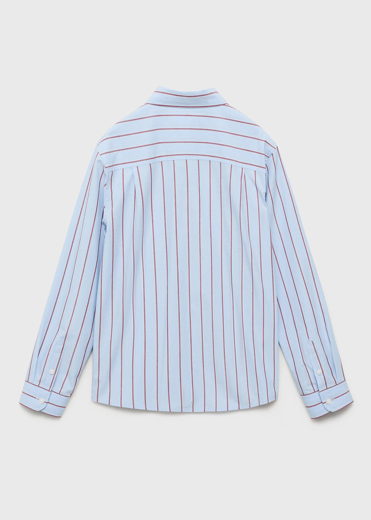 Striped cotton shirt — Sky Blue