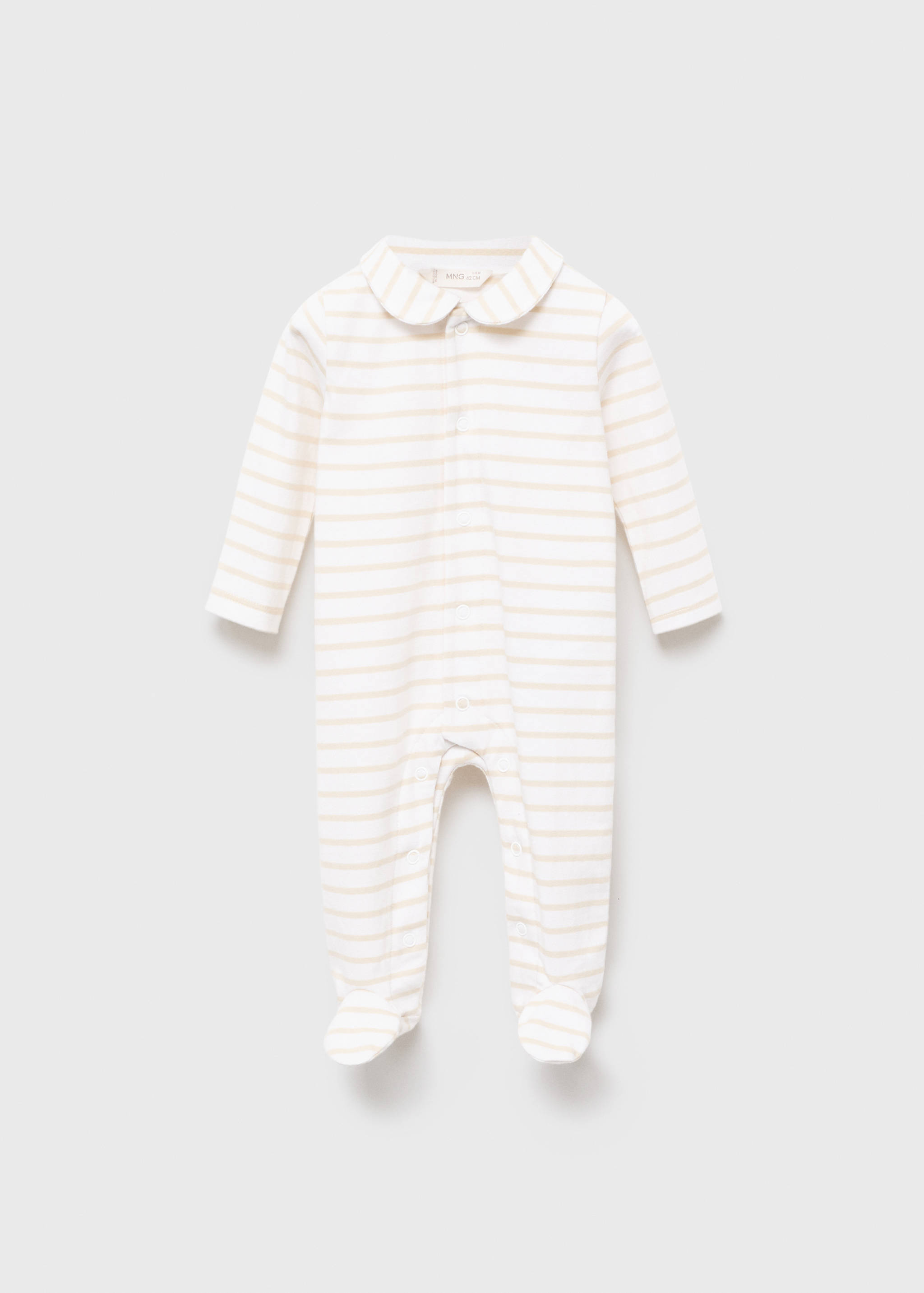 بيجامة قطعة واحدة بخطوط - منتج دون نموذج