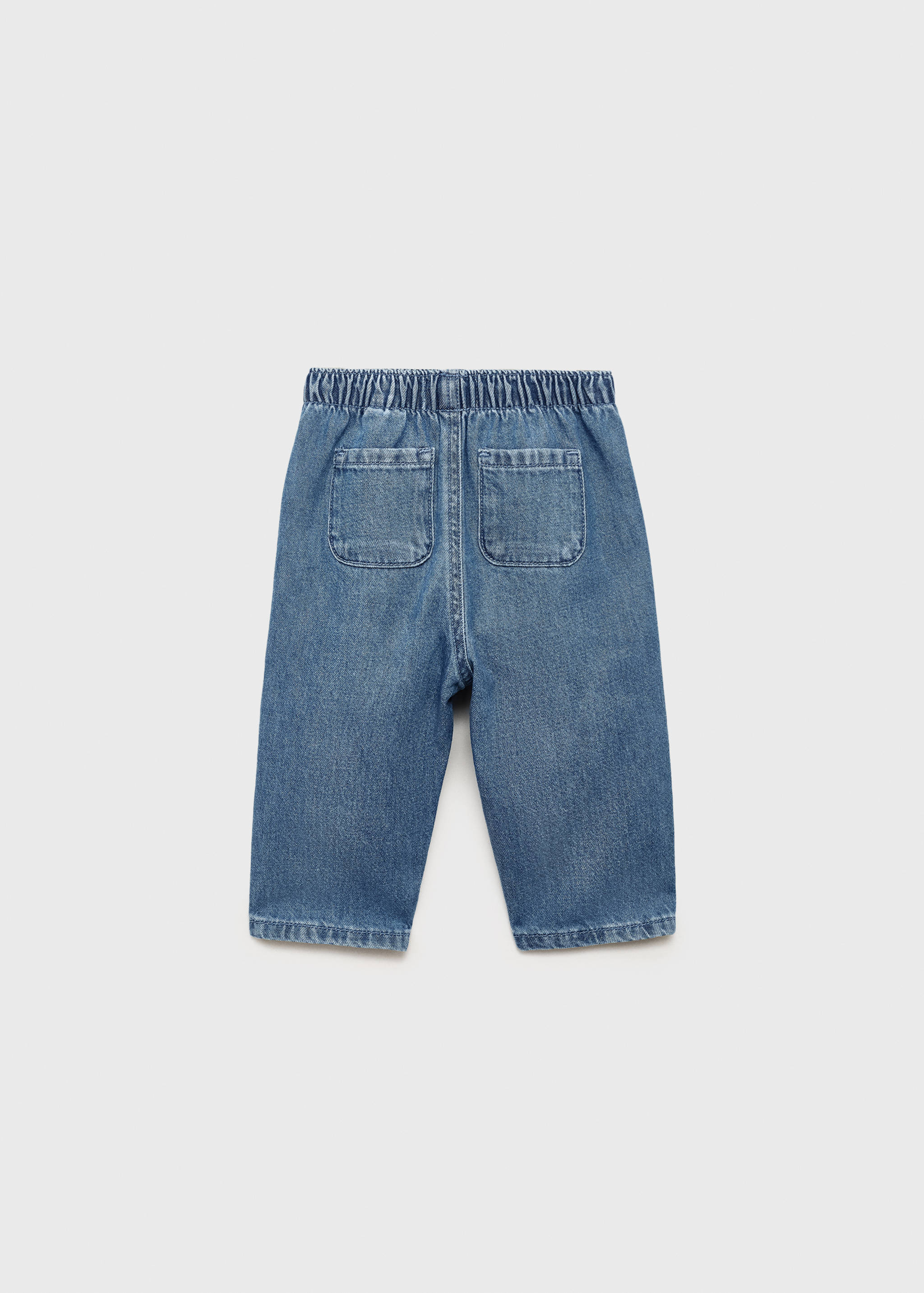 Buttons straight jeans - Reverse of the article