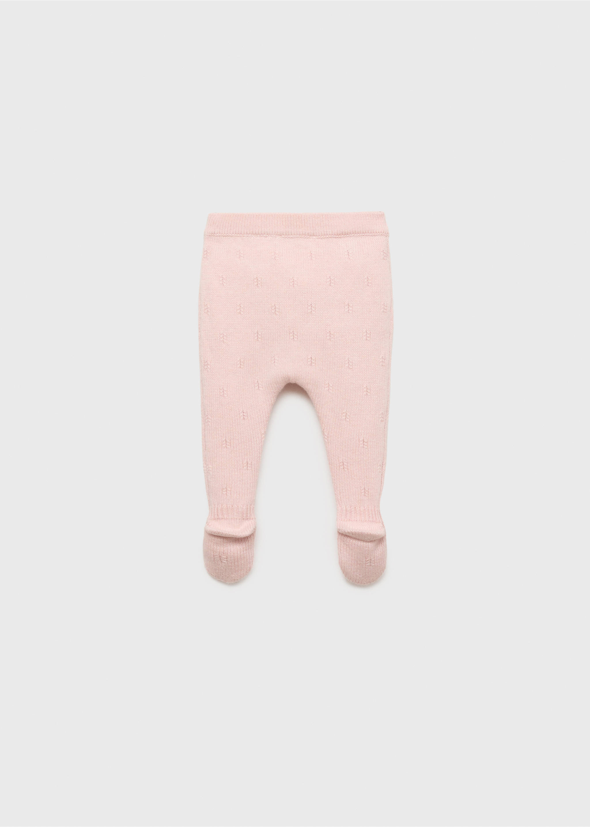 Knitted leggings - Reverse of the article, Light Pink. Ref: 17083794-00.