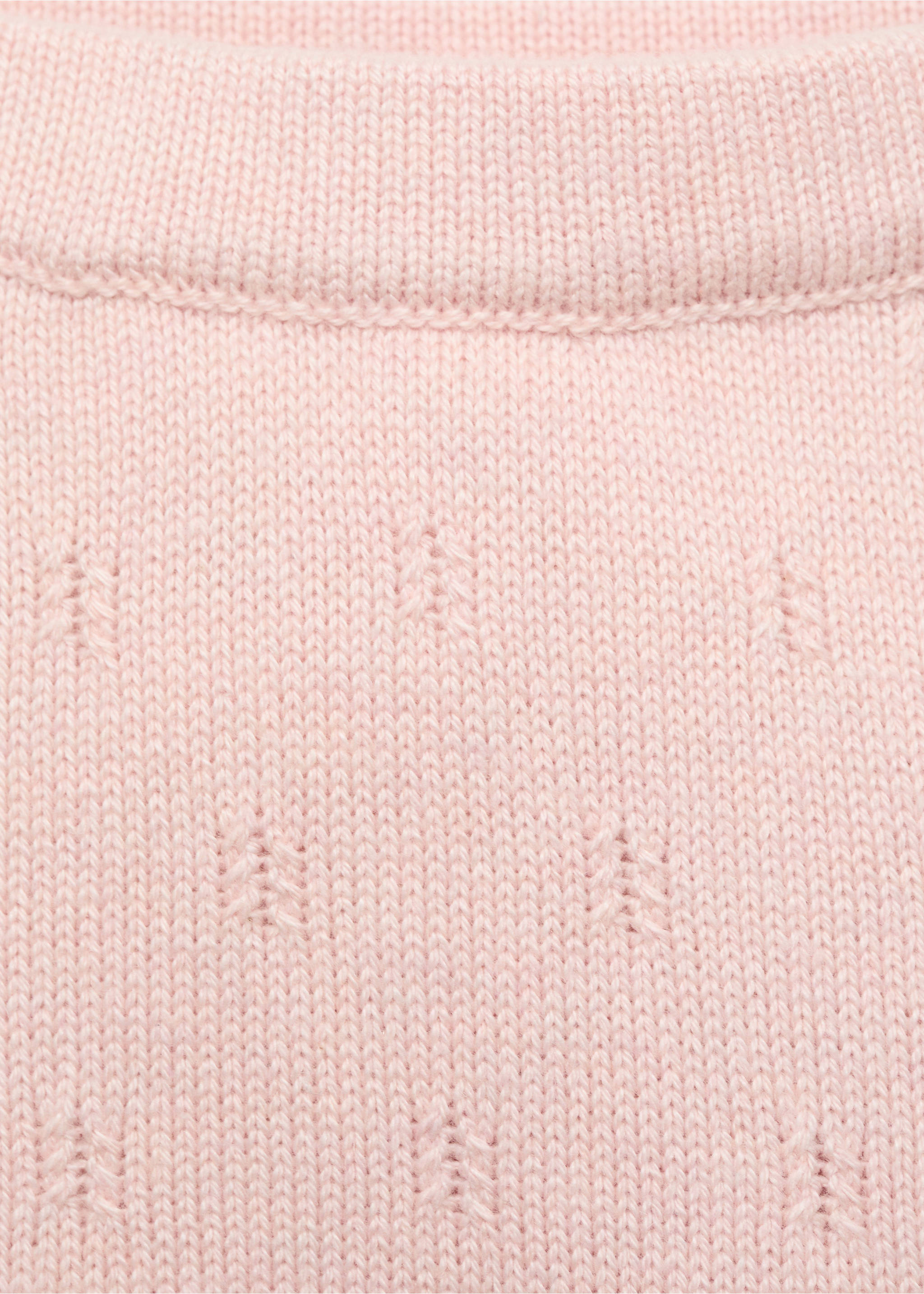 Knitted leggings - Details of the article 8, Light Pink. Ref: 17083794-00.