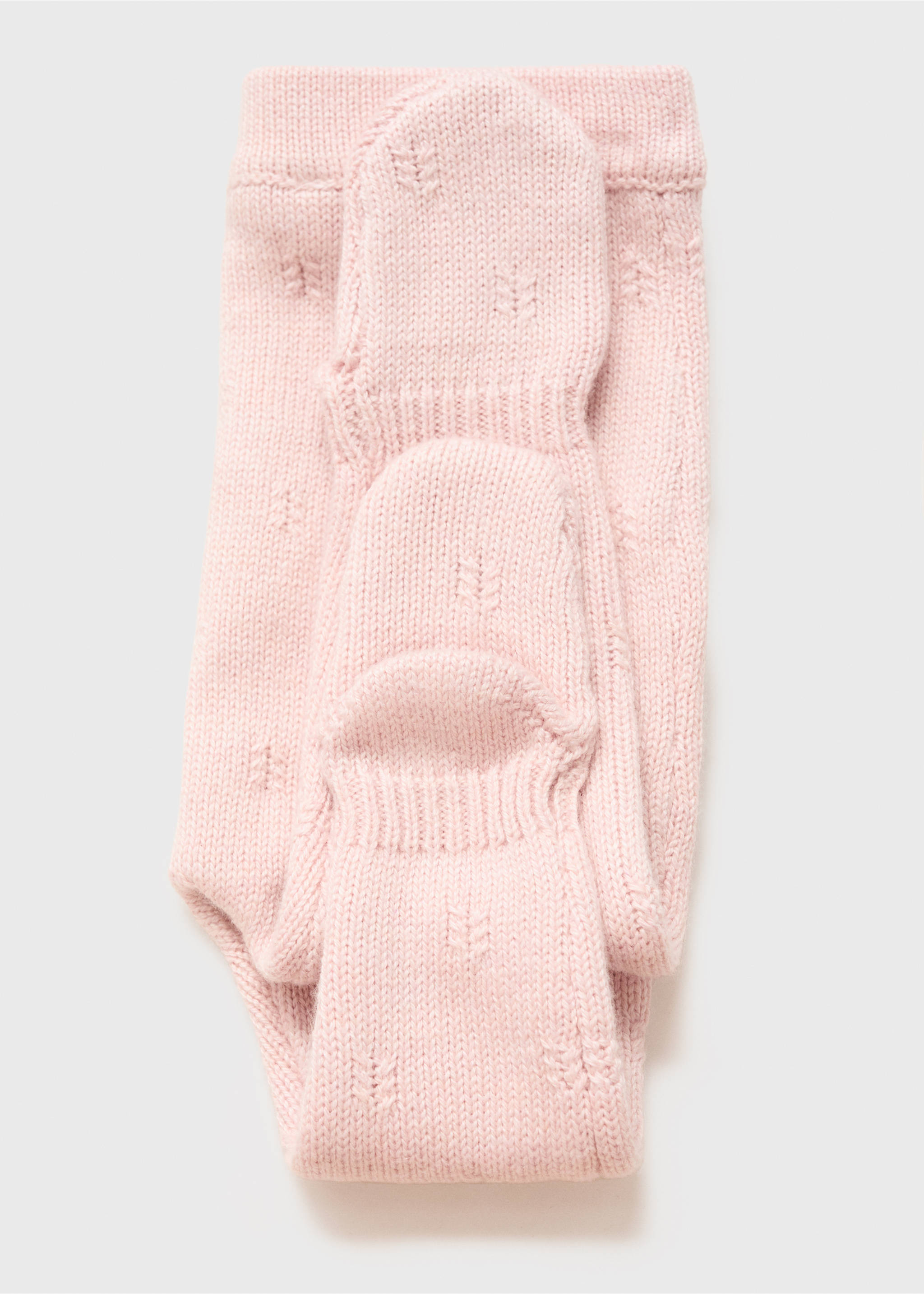 Knitted leggings - Details of the article 0, Light Pink. Ref: 17083794-00.