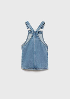 Denim pinafore with stars — Medium Blue 4