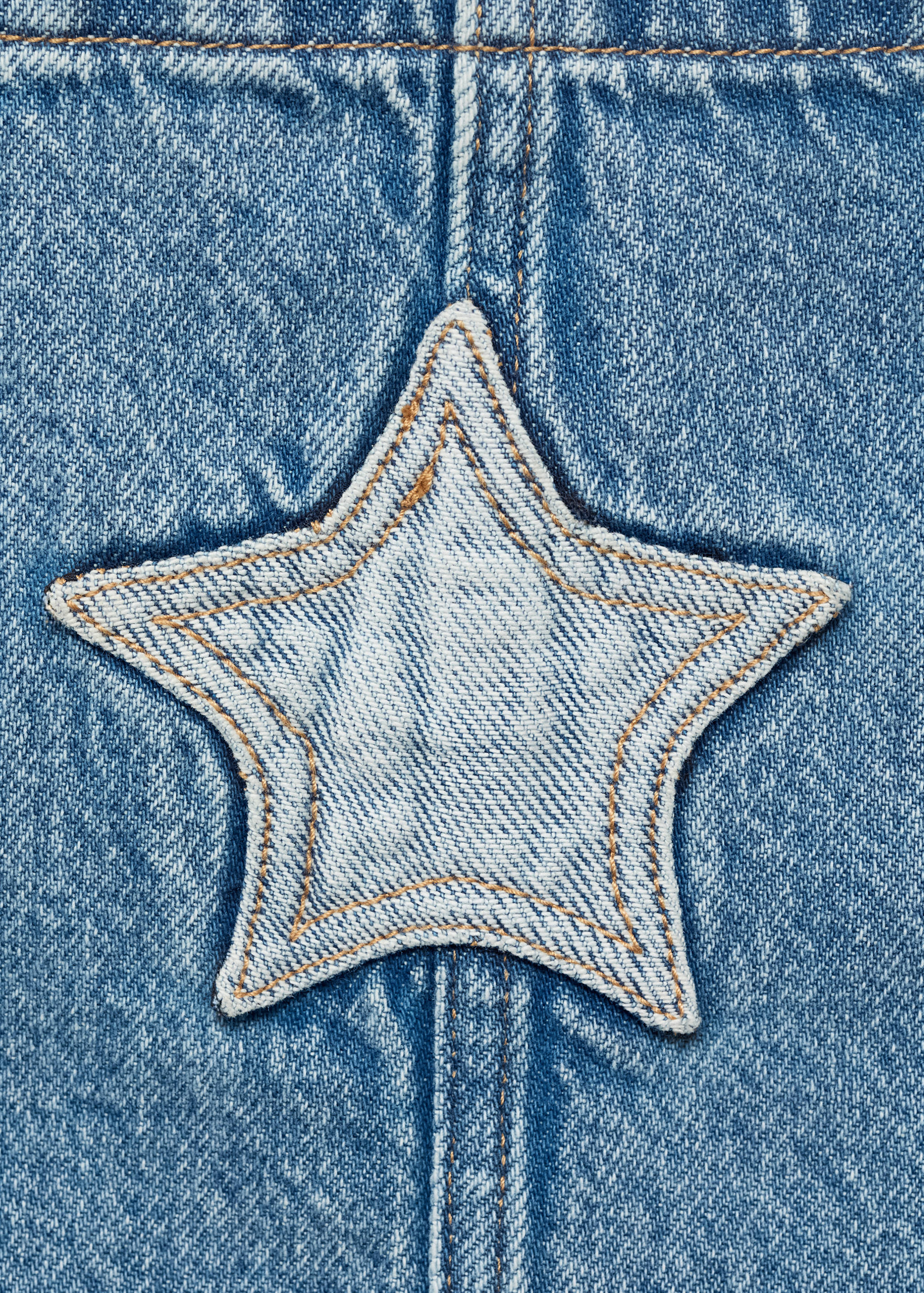Denim pinafore with stars - Details of the article 0