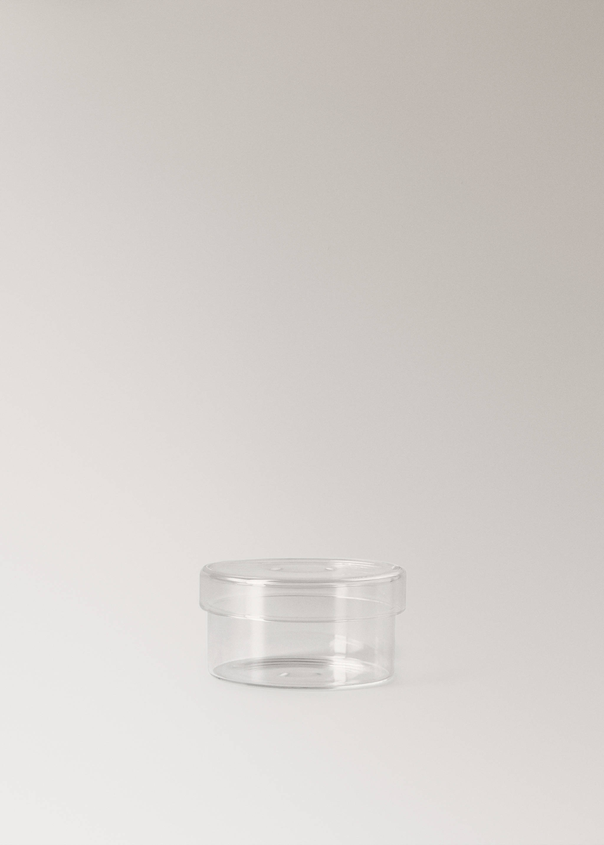 Medium borosilicate bathroom jar with lid - Article without model