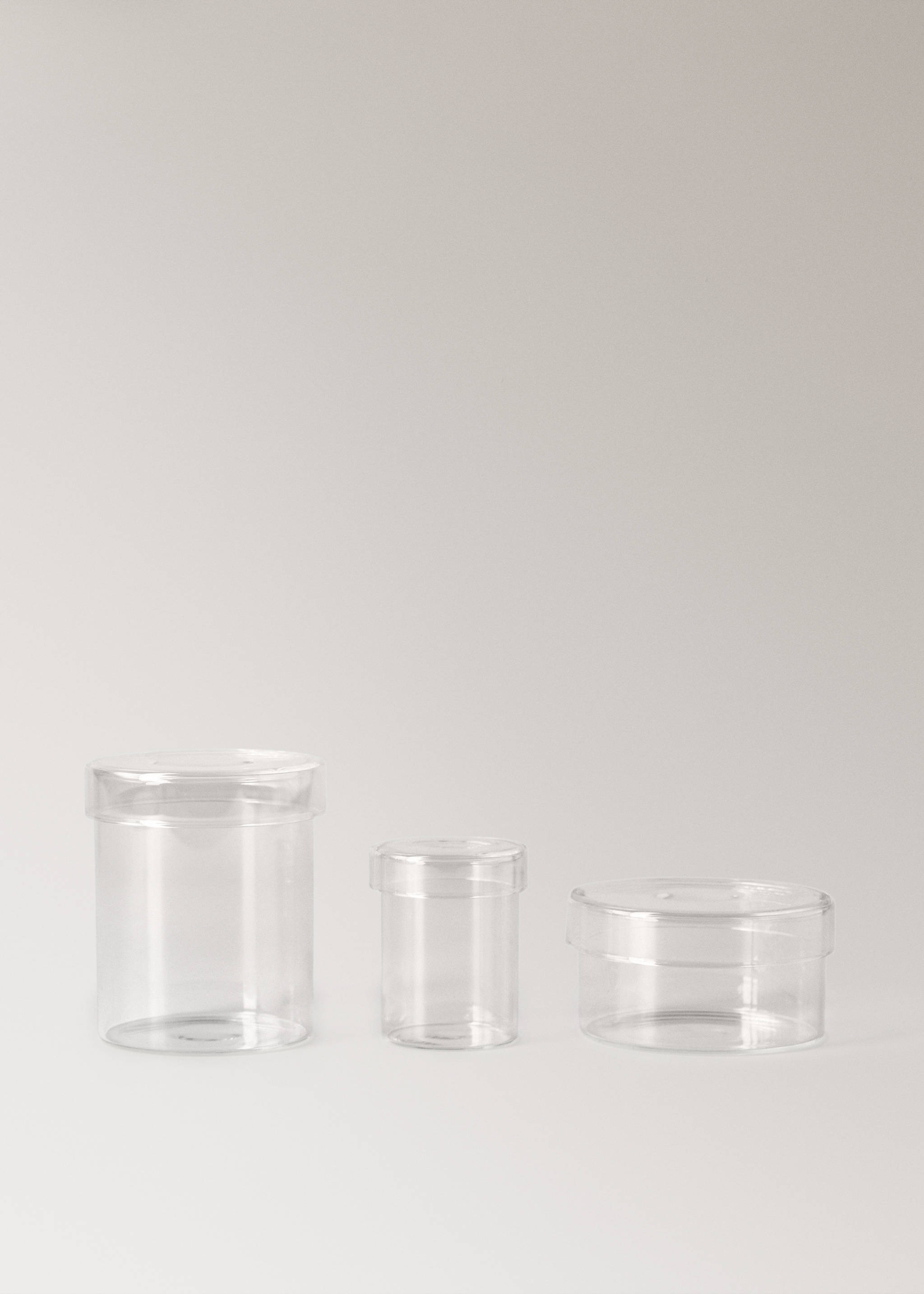 Medium borosilicate bathroom jar with lid - Details of the article 3