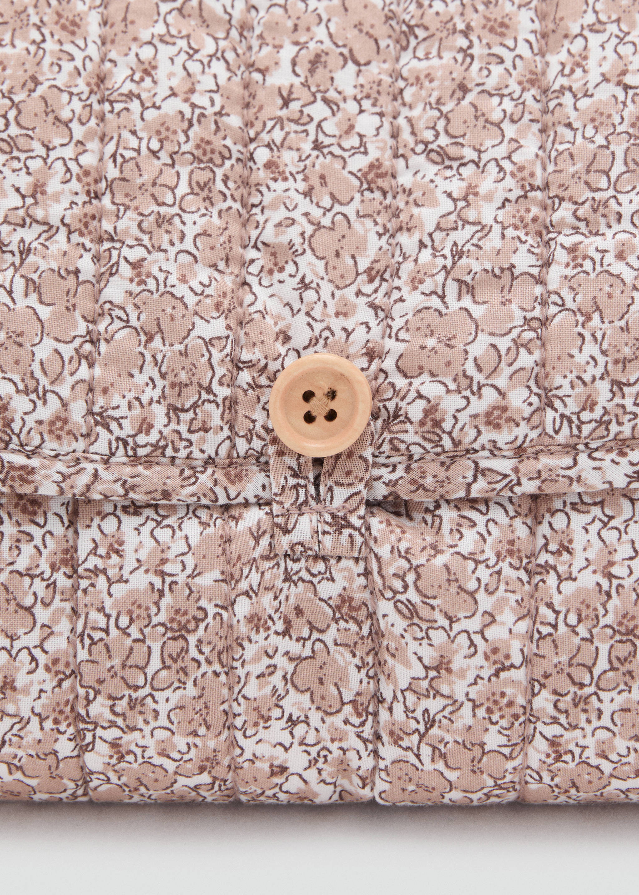 مفرش سفر لتغيير الحفاضات بزهور - تفاصيل المنتج 1