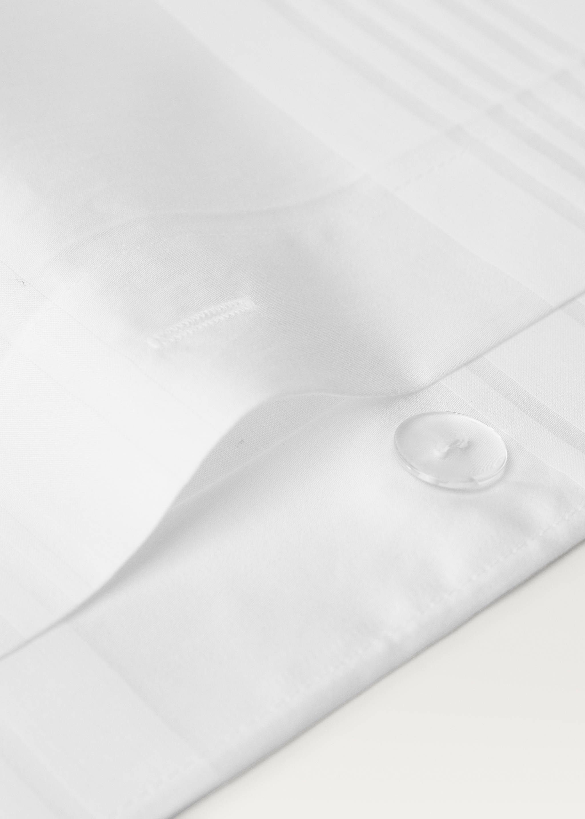 Sateen cotton 300 thread count striped duvet cover Superking bed - Details of the article 1