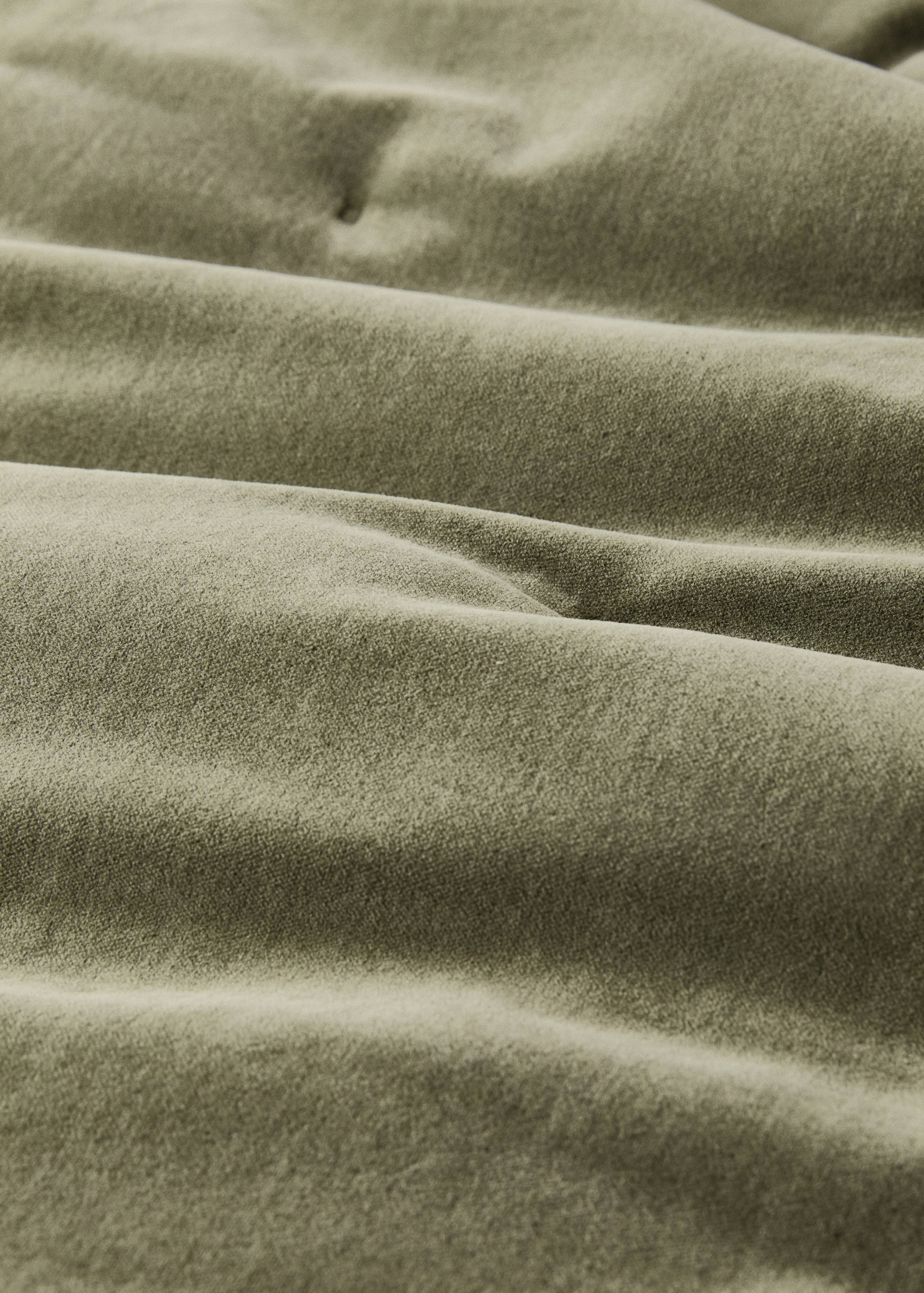 Cotton velvet bedspread for end of bed 85x200 cm - Details of the article 2